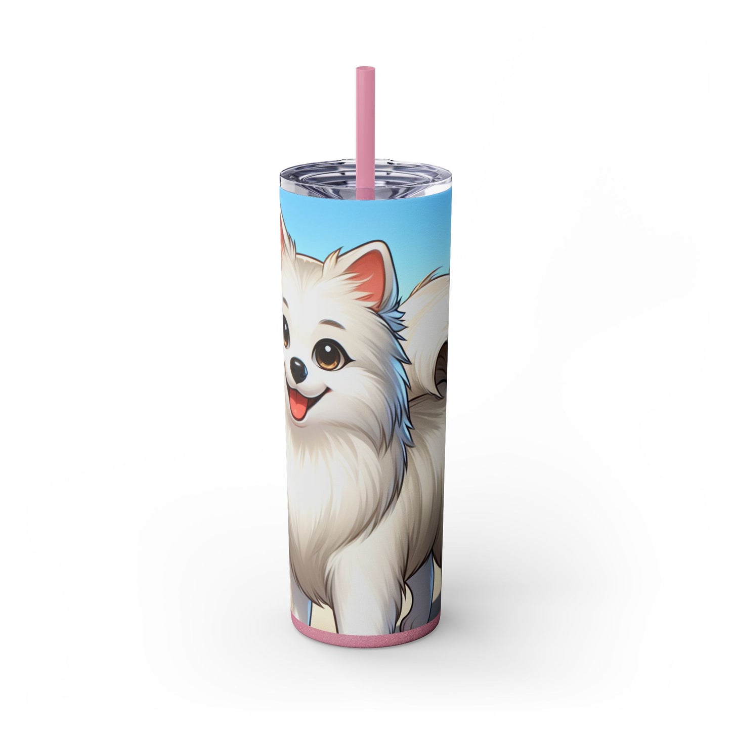 Indian Spitz Tumbler with Straw, 20oz
