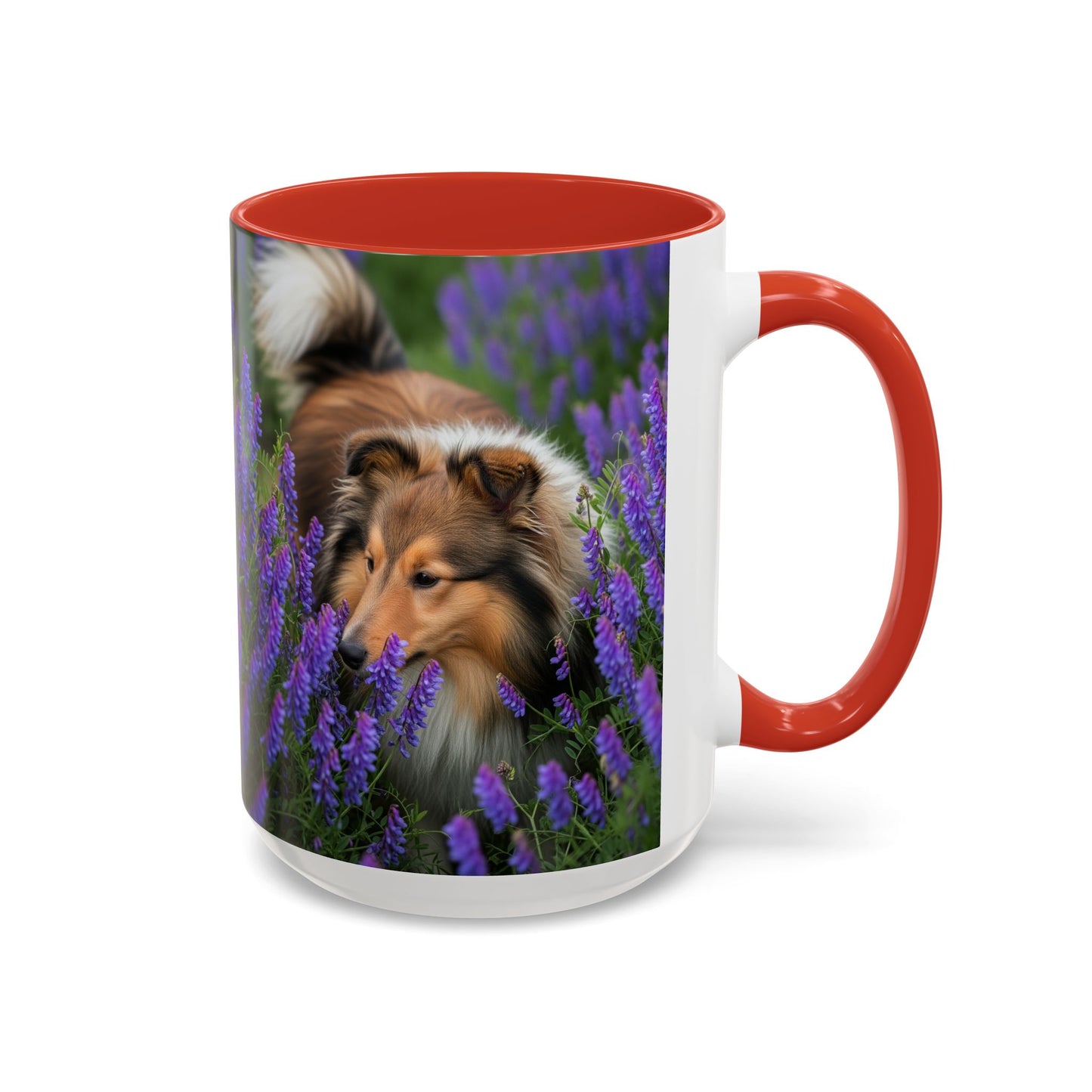 Shetland Sheepdog Accent Coffee Mug - Perfect Gift for Dog Lovers