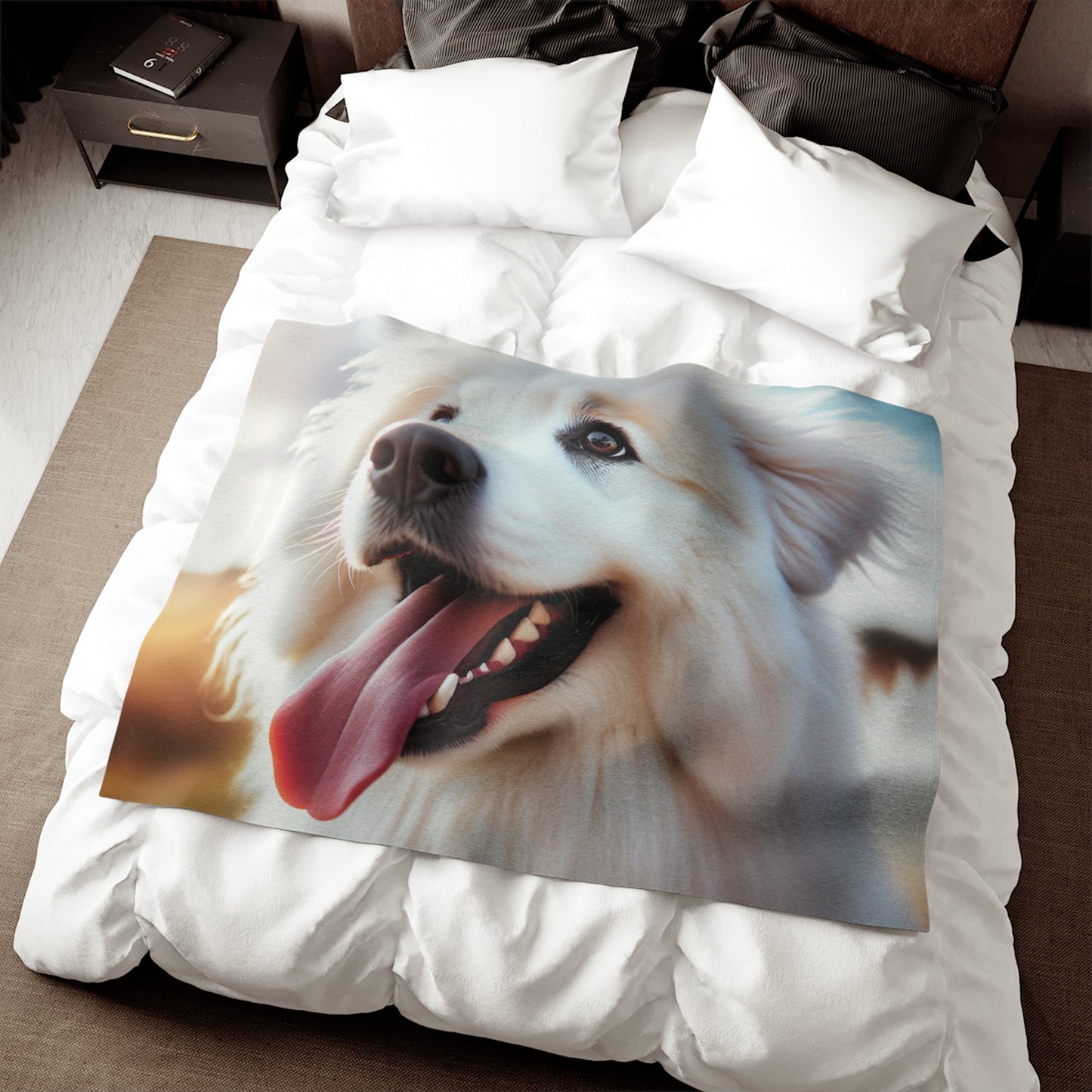 Pyrenean Mountain Dog Sweatshirt Blanket