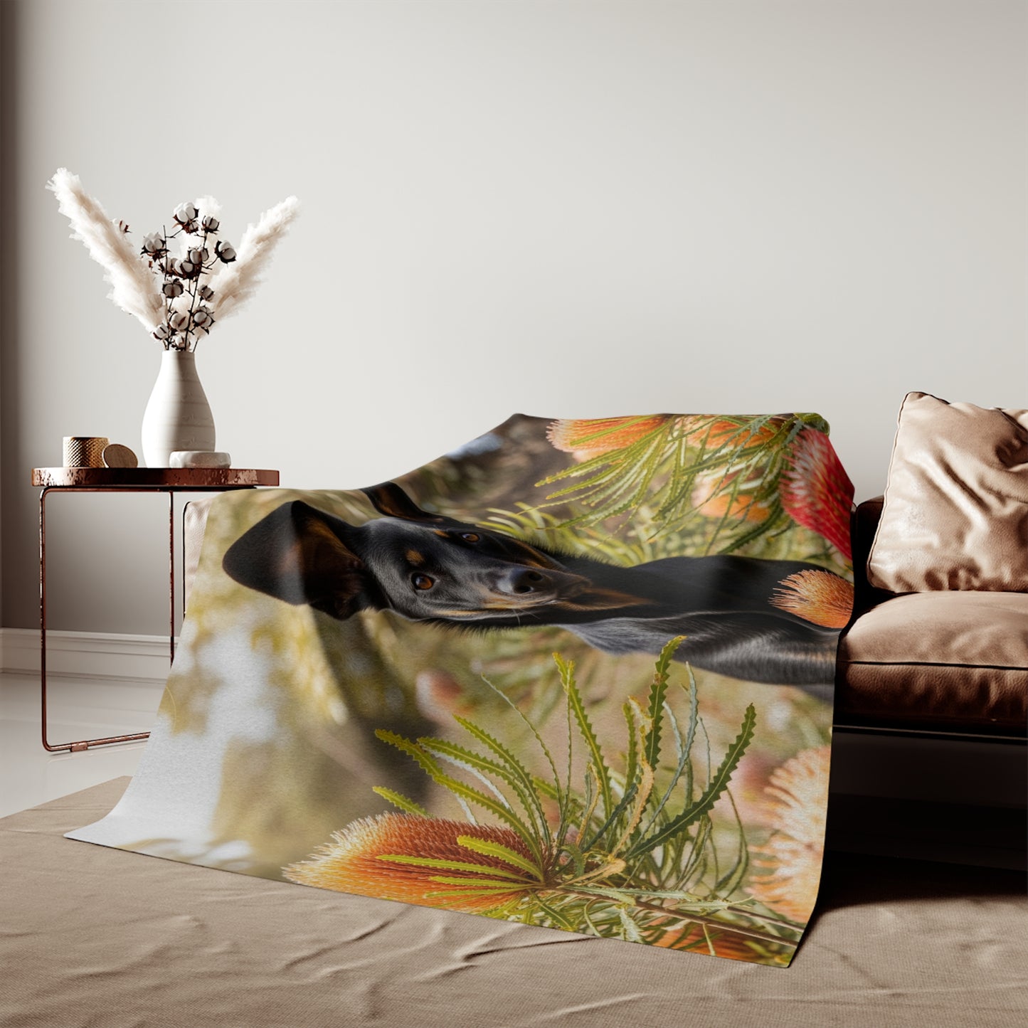 Working Kelpie Sweatshirt Blanket