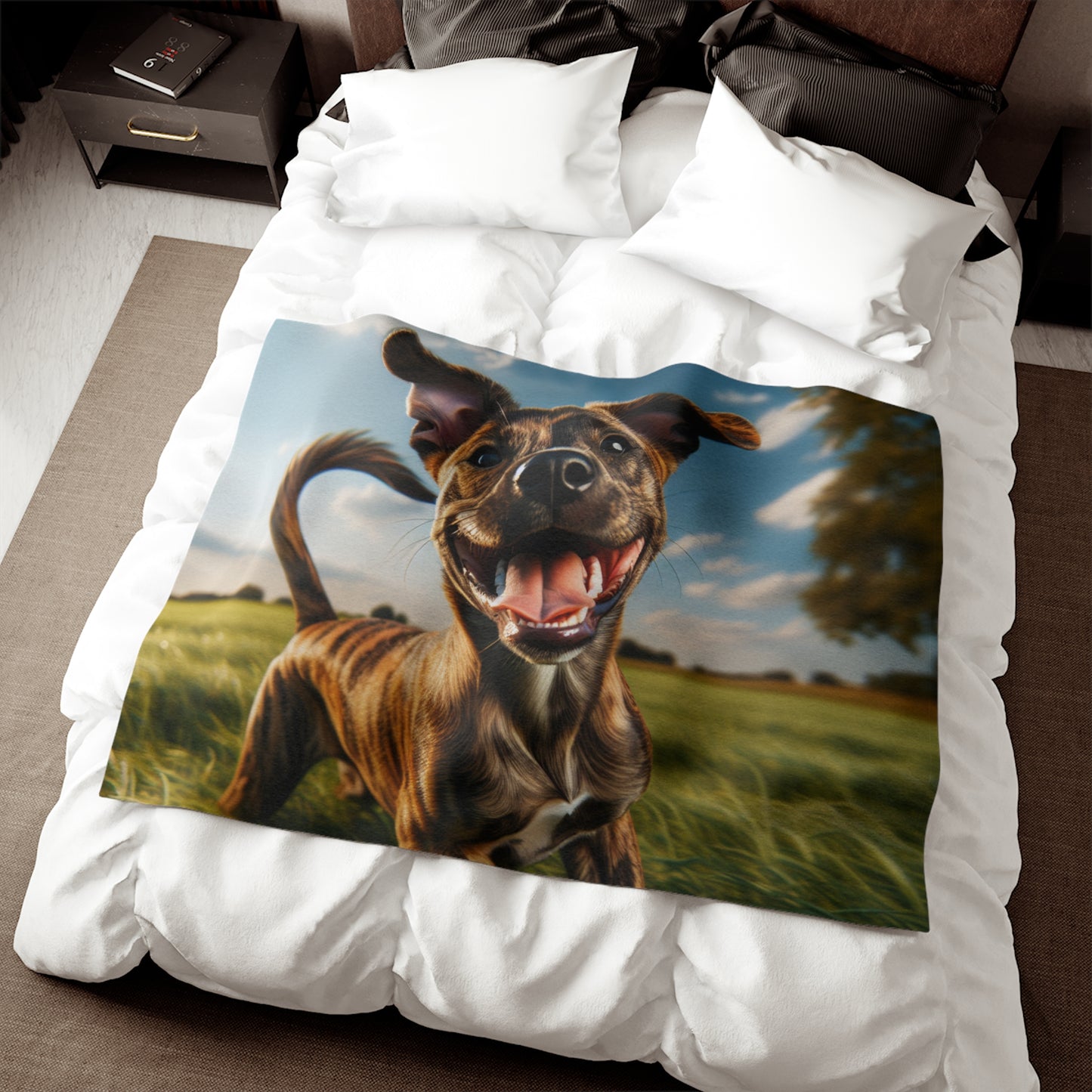 Treeing Tennessee Brindle Sweatshirt Blanket