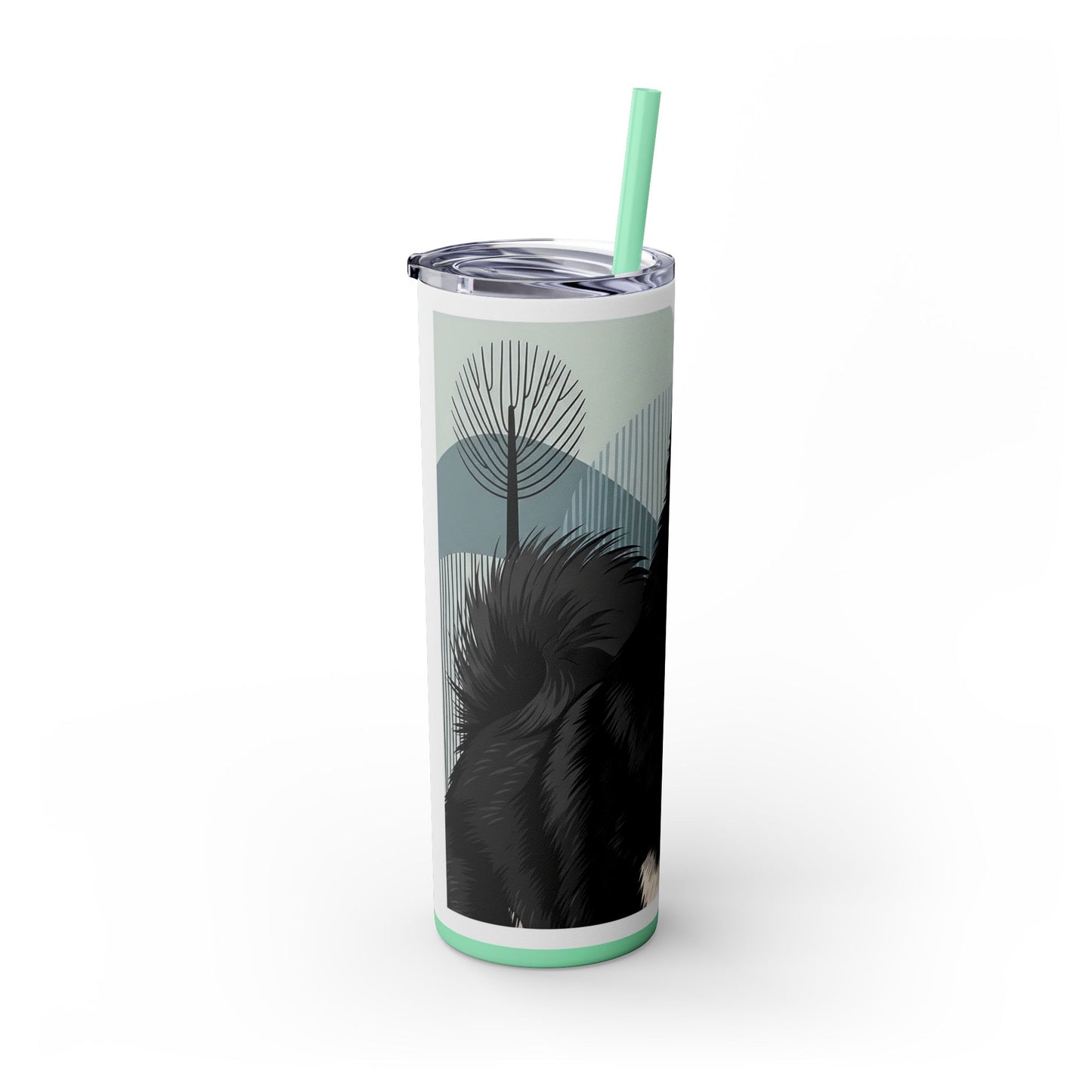 Swedish Lapphund Skinny Tumbler with Straw, 20oz