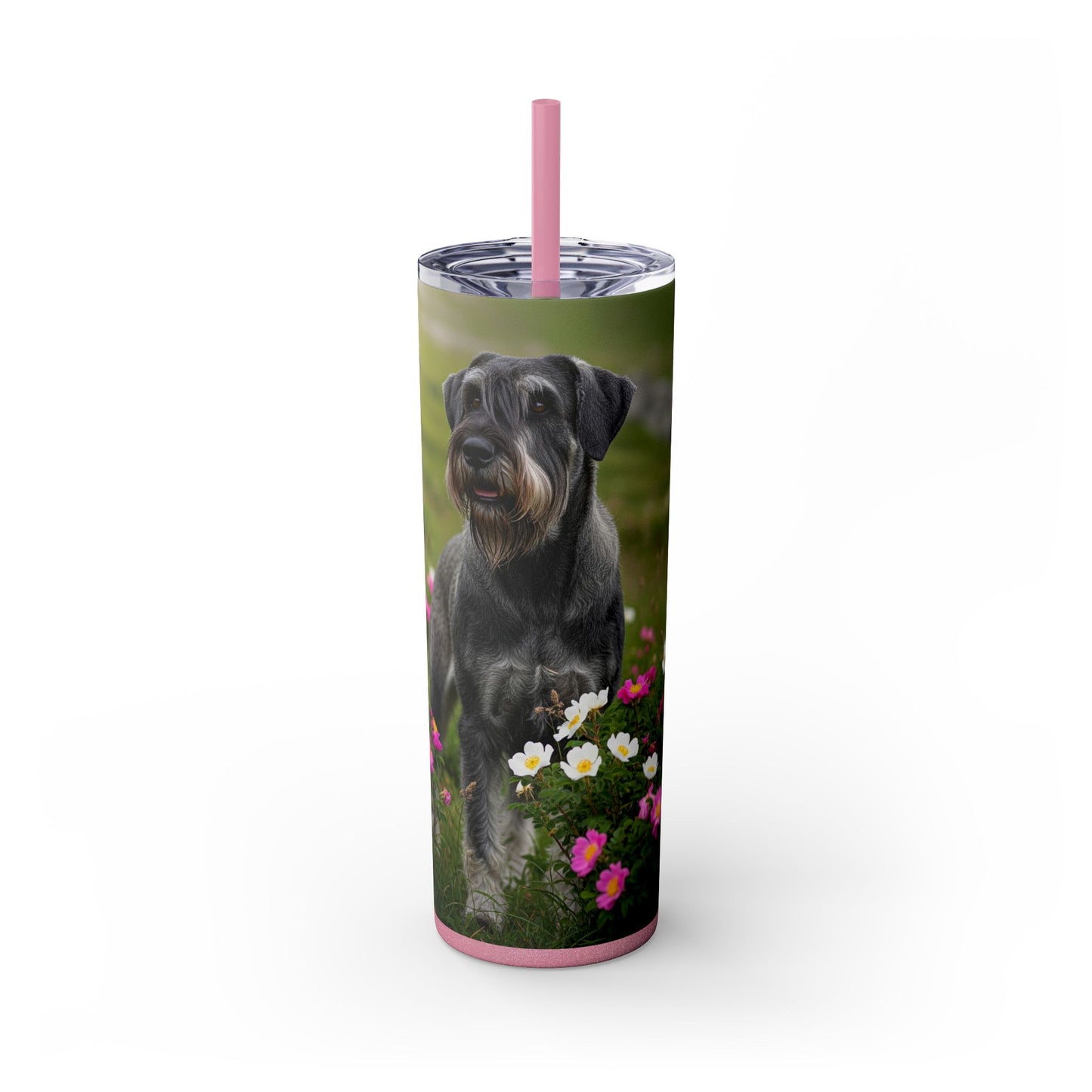 Giant Schnauzer Tumbler with Straw, 20oz
