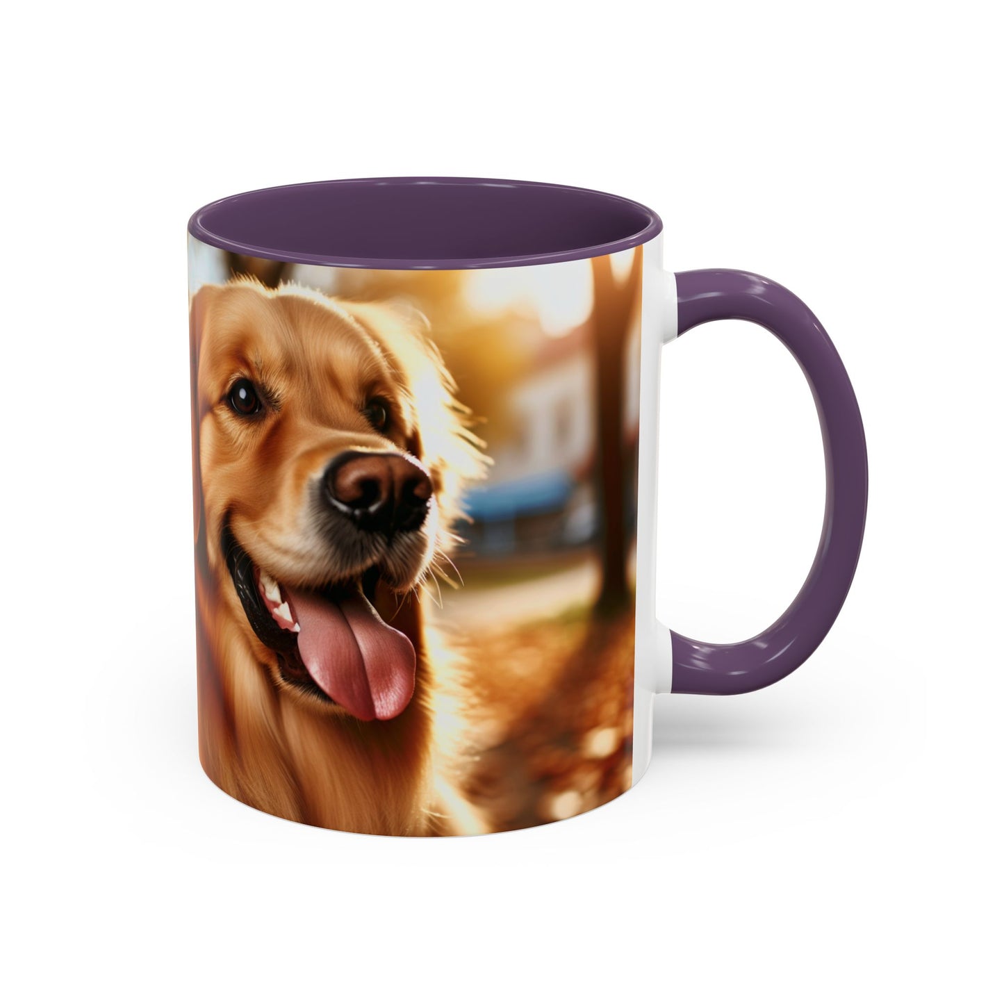 Golden Retriever Accent Coffee Mug - Perfect Gift for Dog Lovers