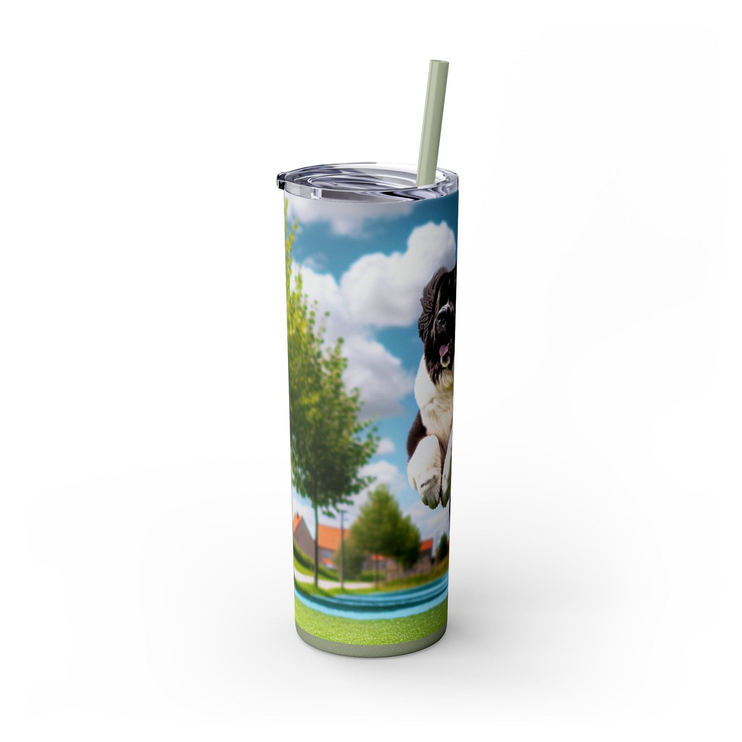 Landseer Tumbler with Straw, 20oz