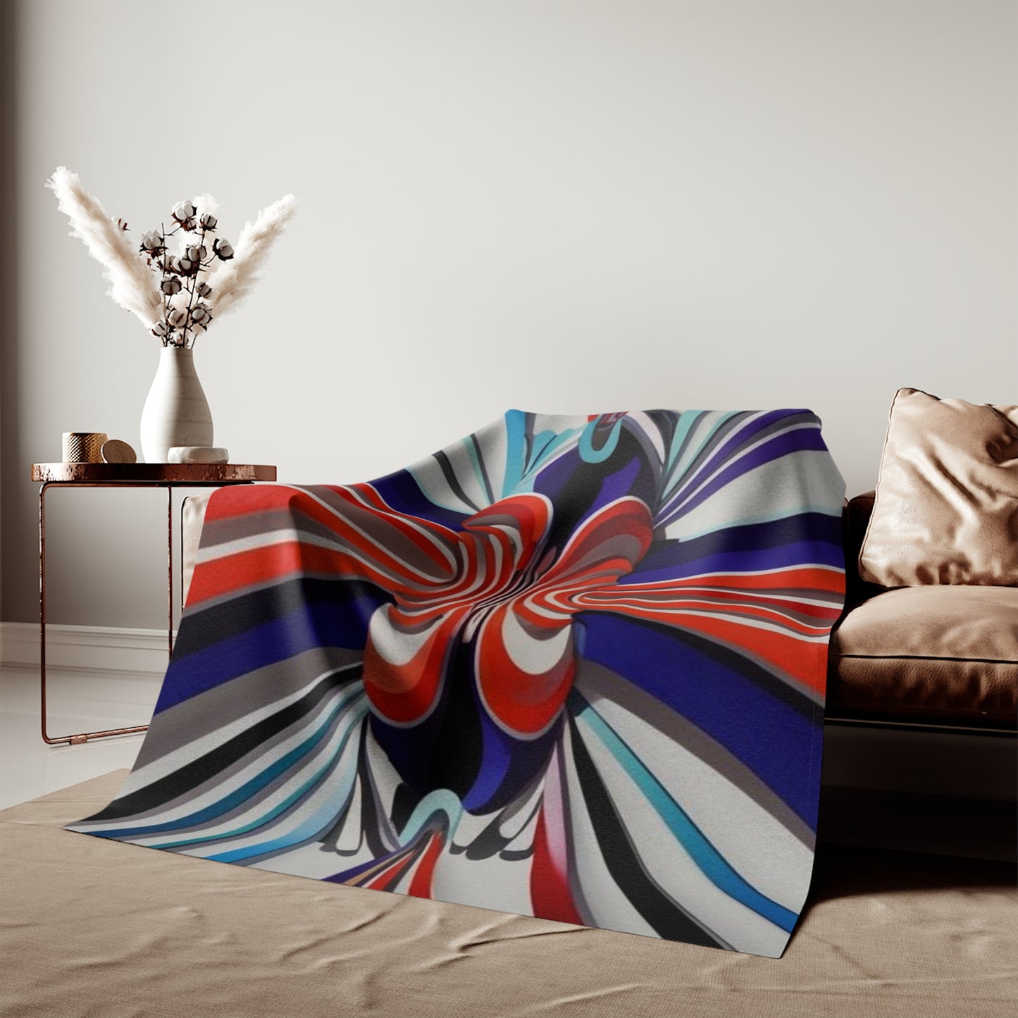 Optical Illusion Sweatshirt Blanket