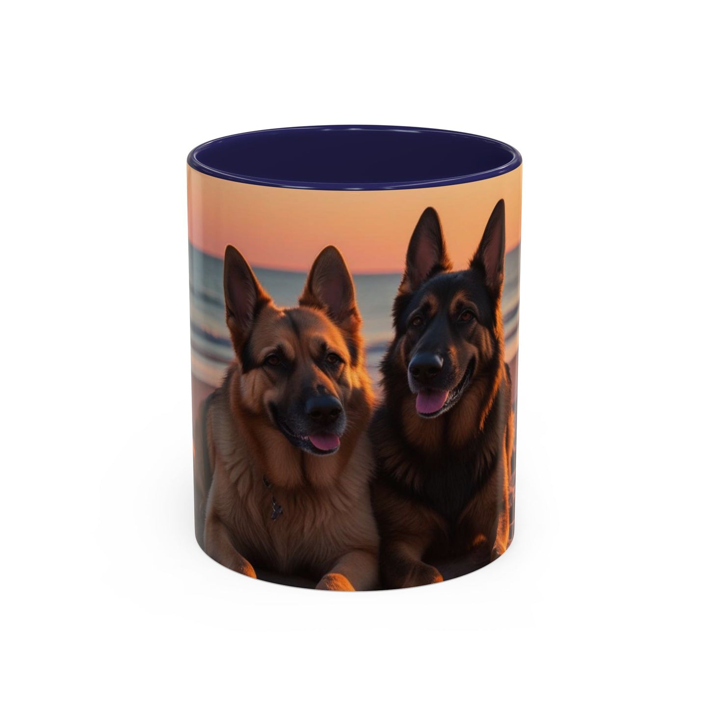 German Shepherd Love Accent Coffee Mug - Perfect Gift for Dog Lovers