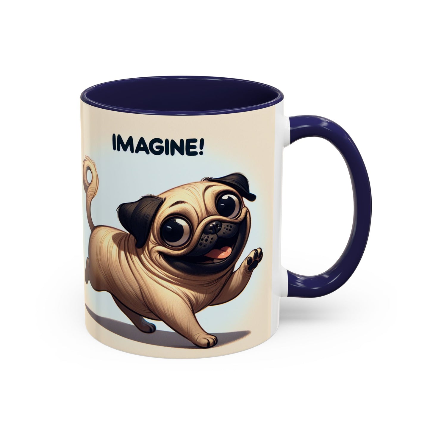 Pug Accent Coffee Mug - Perfect Gift for Dog Lovers