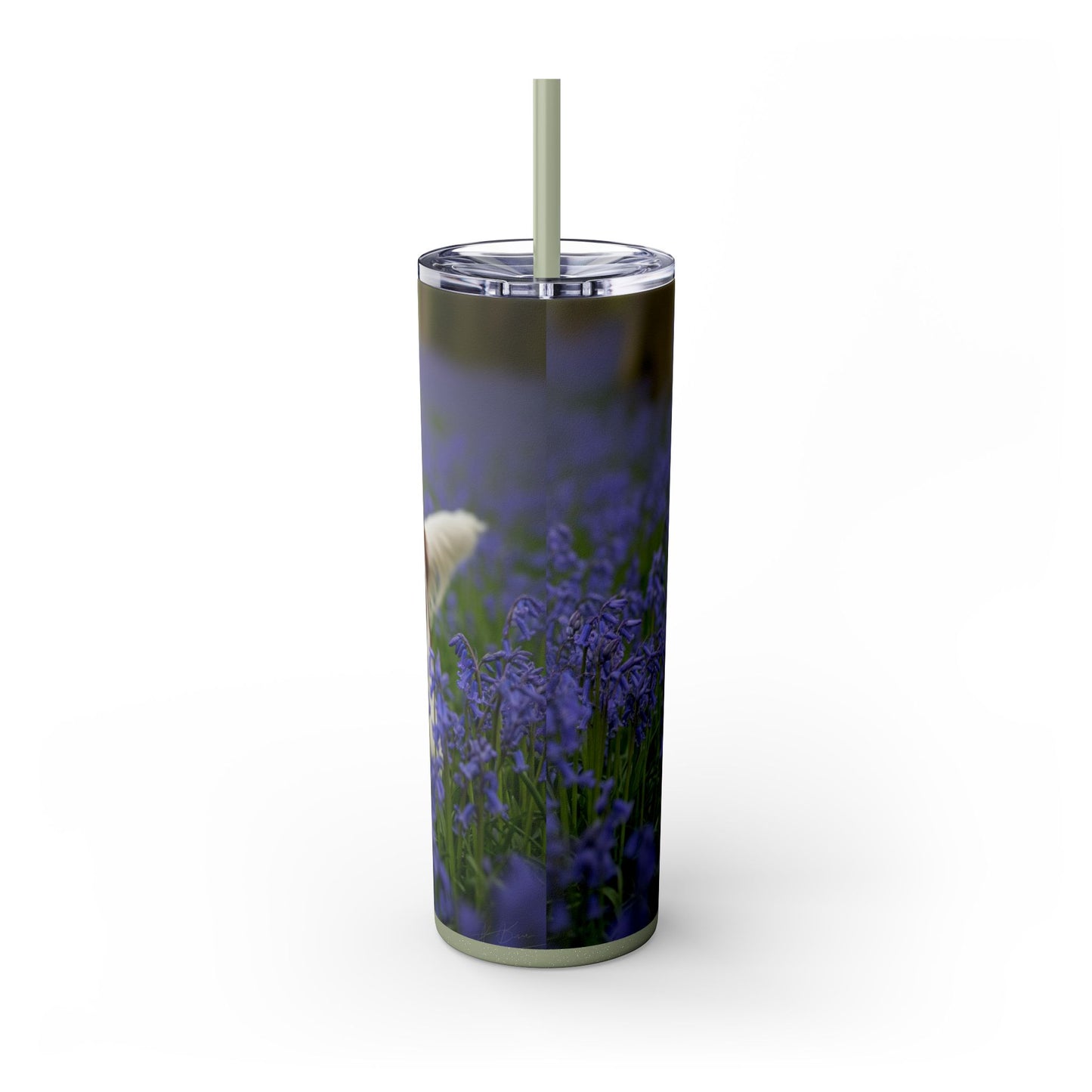 Welsh Springer Spaniel Skinny Tumbler with Straw, 20oz