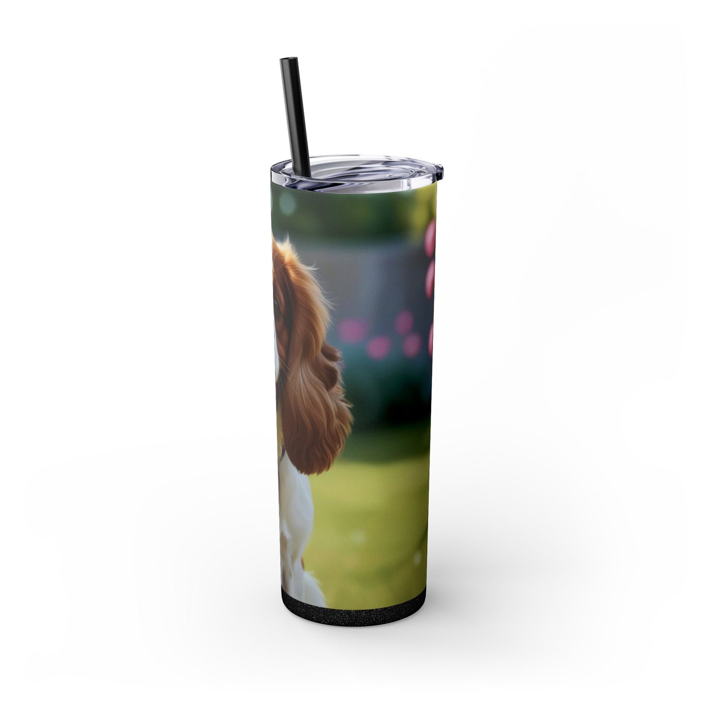 King Charles Spaniel Tumbler with Straw, 20oz