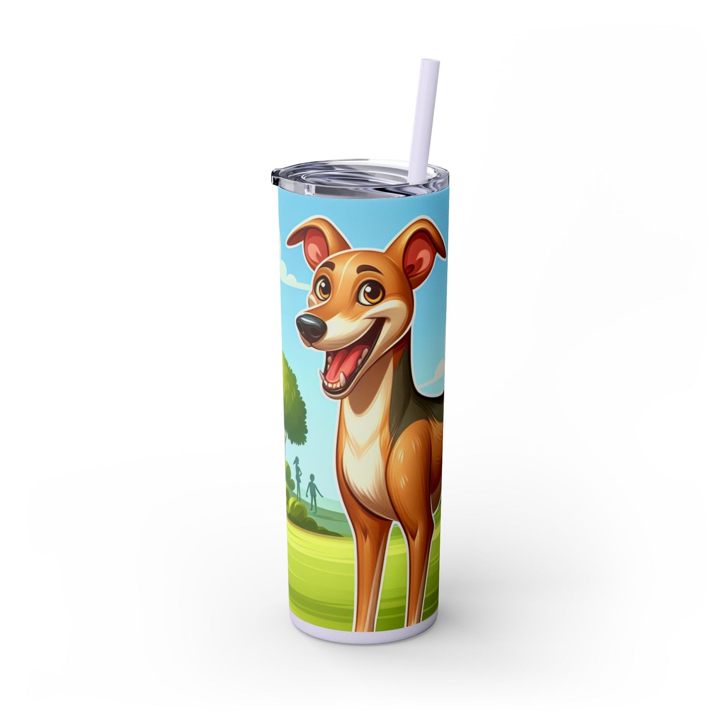 Azawakh Tumbler with Straw, 20oz