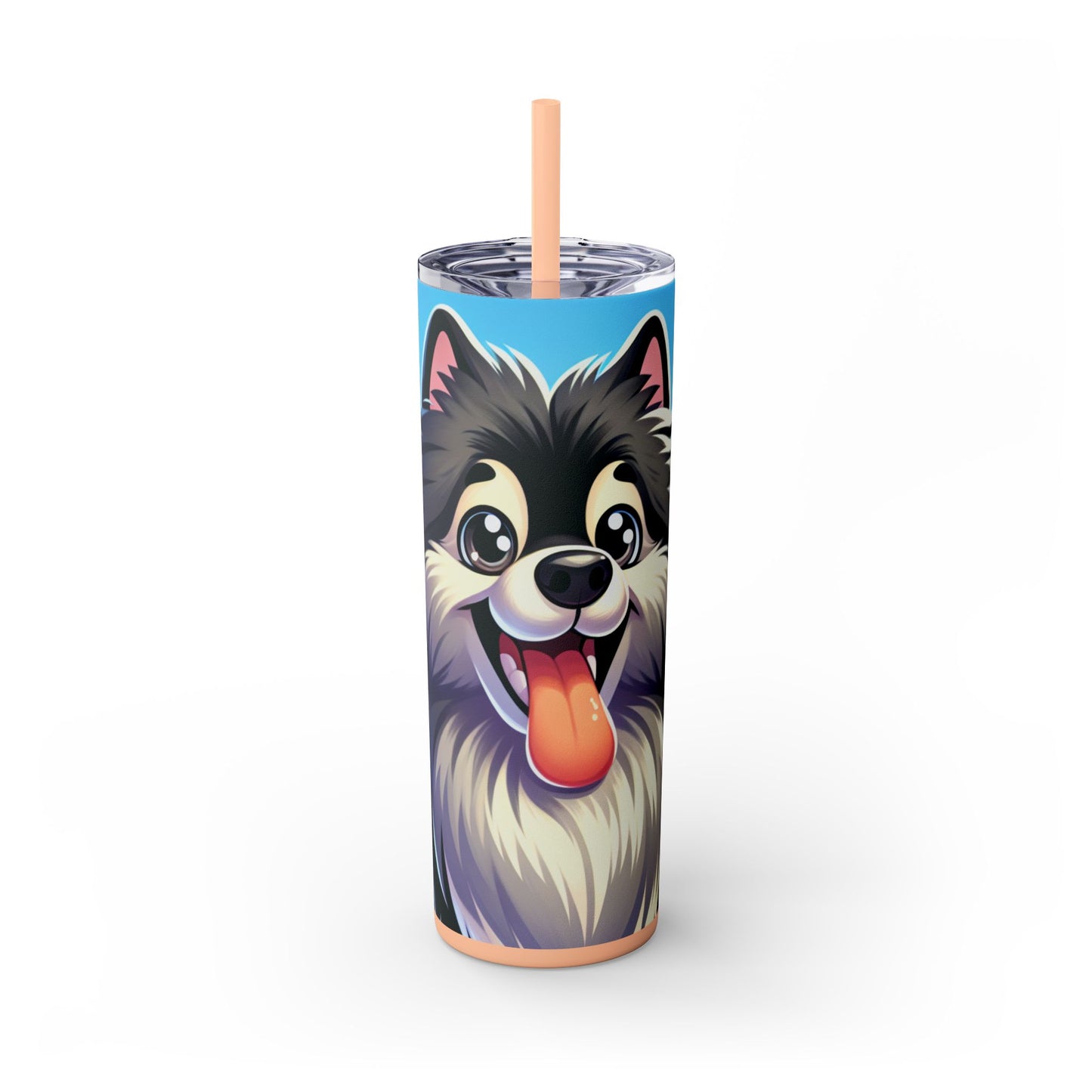 Keeshond Tumbler with Straw, 20oz