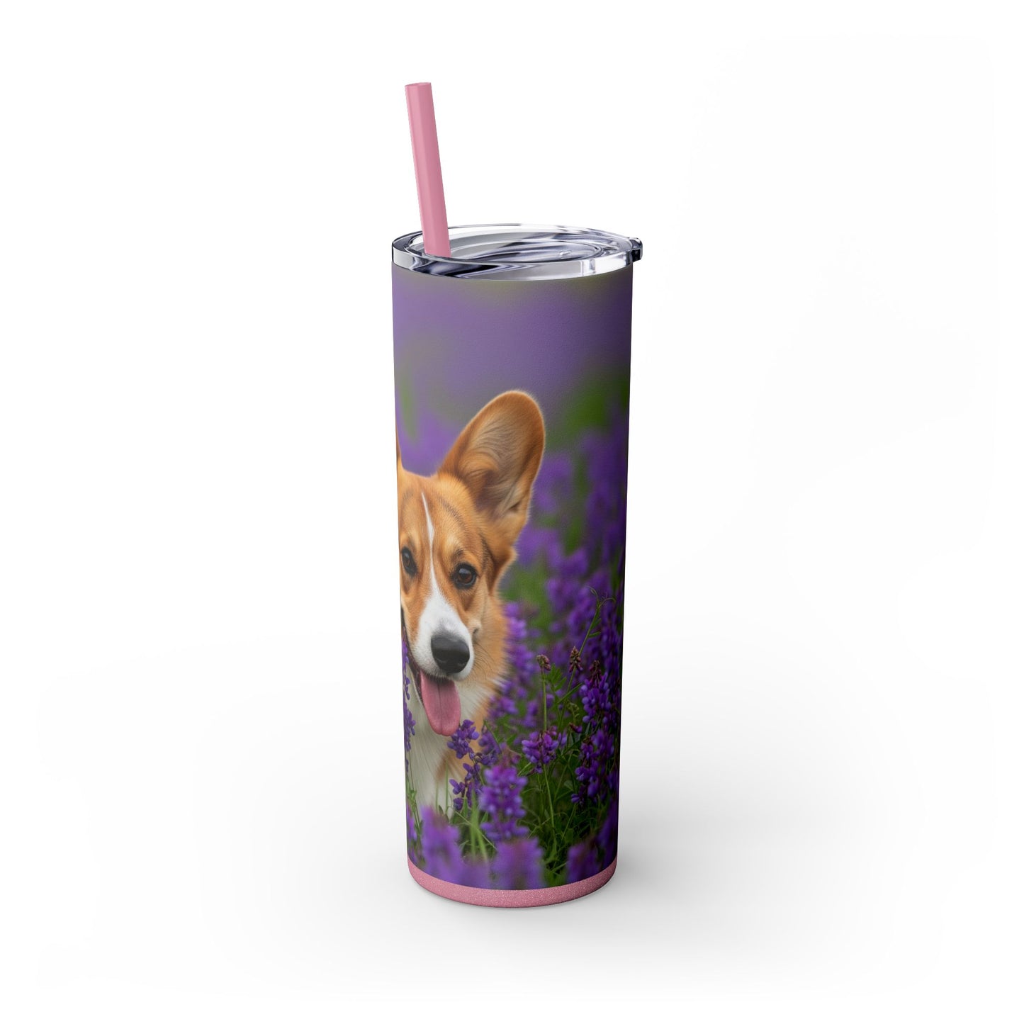 Skinny Tumbler with Straw – 20 oz Stainless Steel Cup