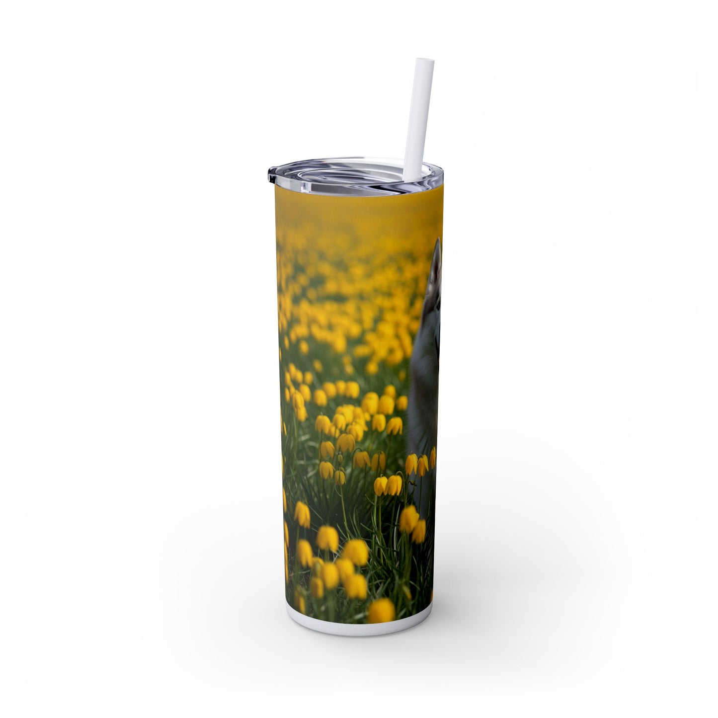 Siberian Husky Tumbler with Straw, 20oz