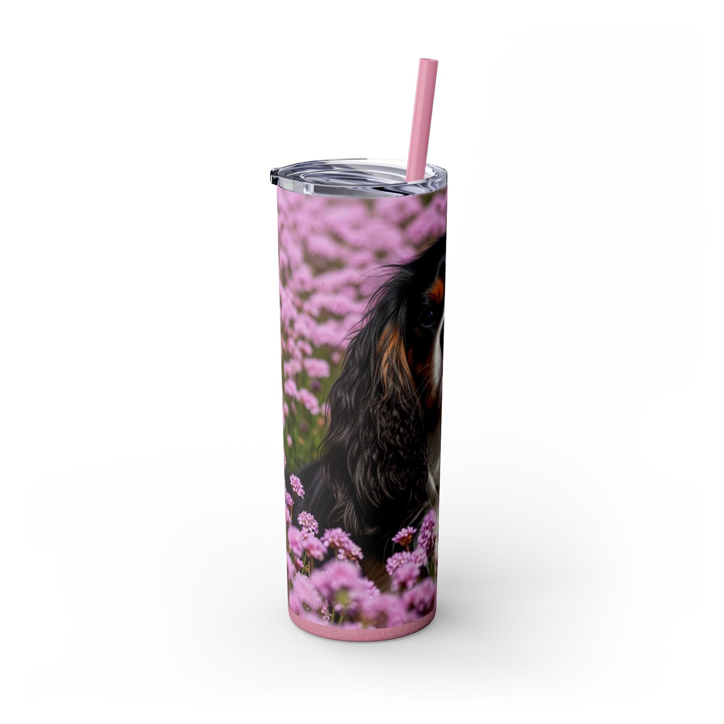 King Charles Spaniel Tumbler with Straw, 20oz