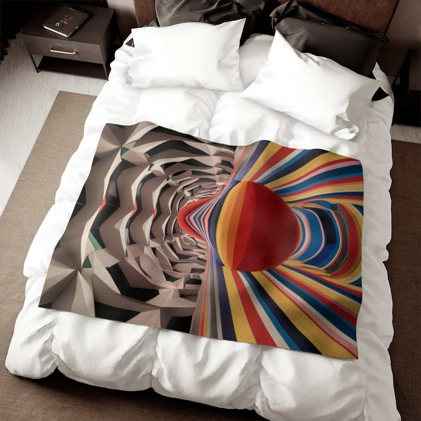 Optical Illusion Sweatshirt Blanket