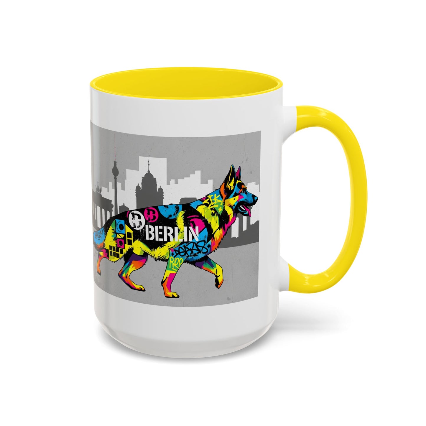 German Shepherd Accent Coffee Mug - Perfect Gift for Dog Lovers