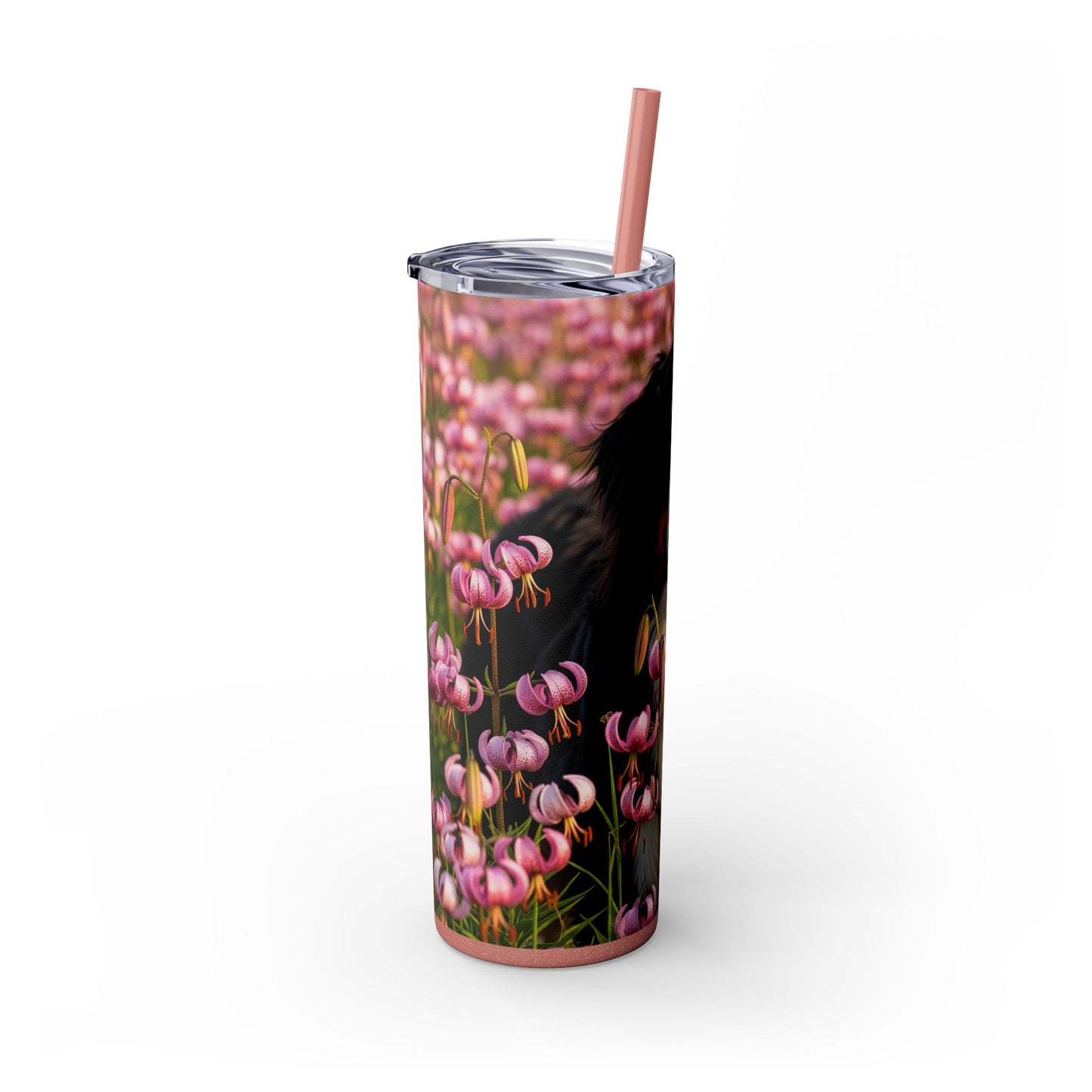 Bernese Mountain Dog Tumbler with Straw, 20oz