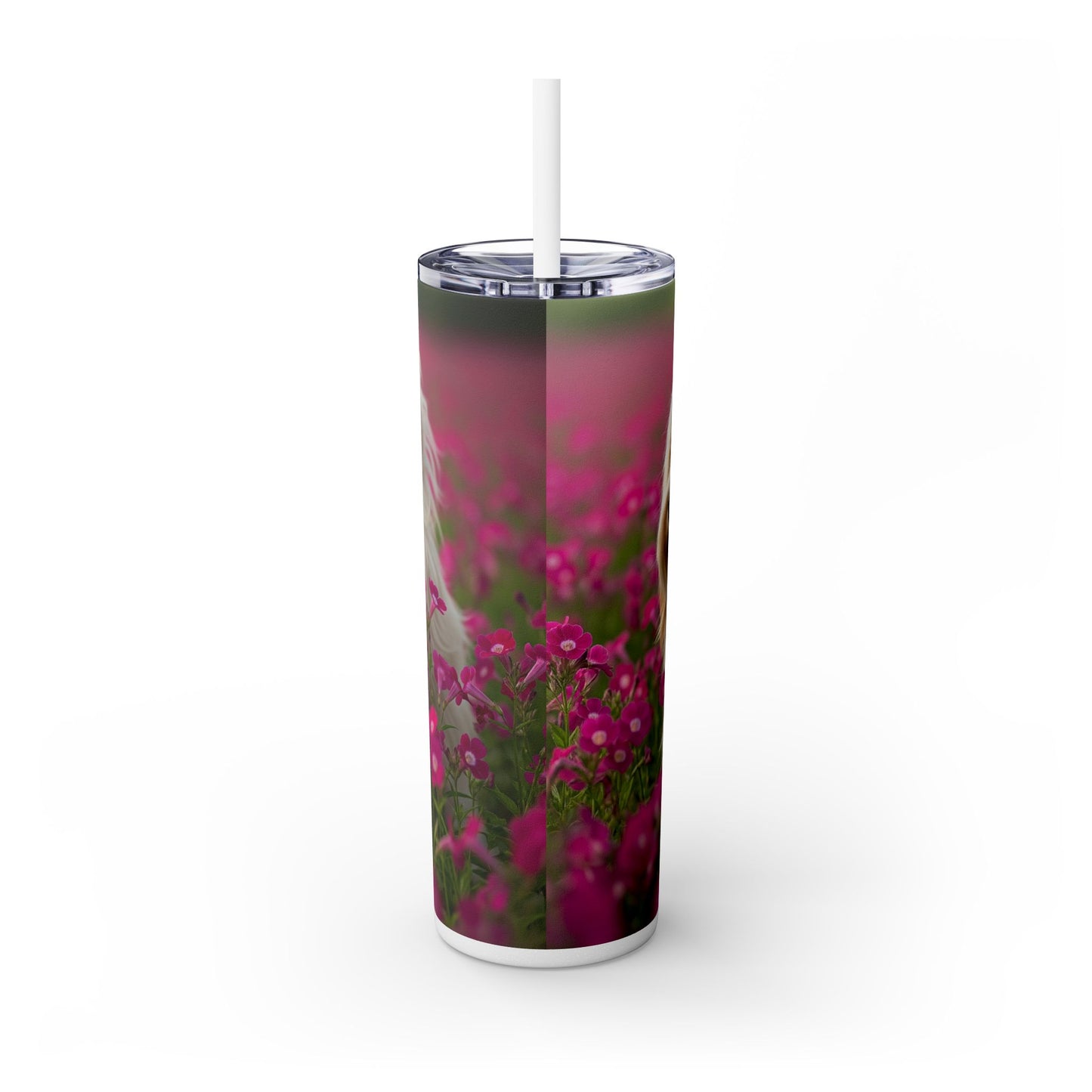 Tibetan Terrier Tumbler with Straw, 20oz