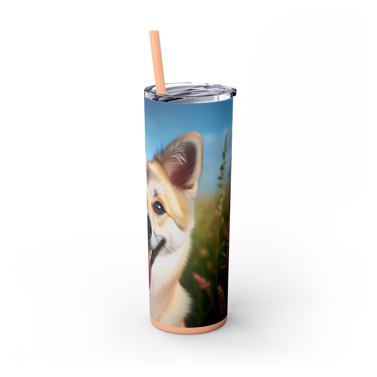 Canaan Dog Tumbler with Straw, 20oz