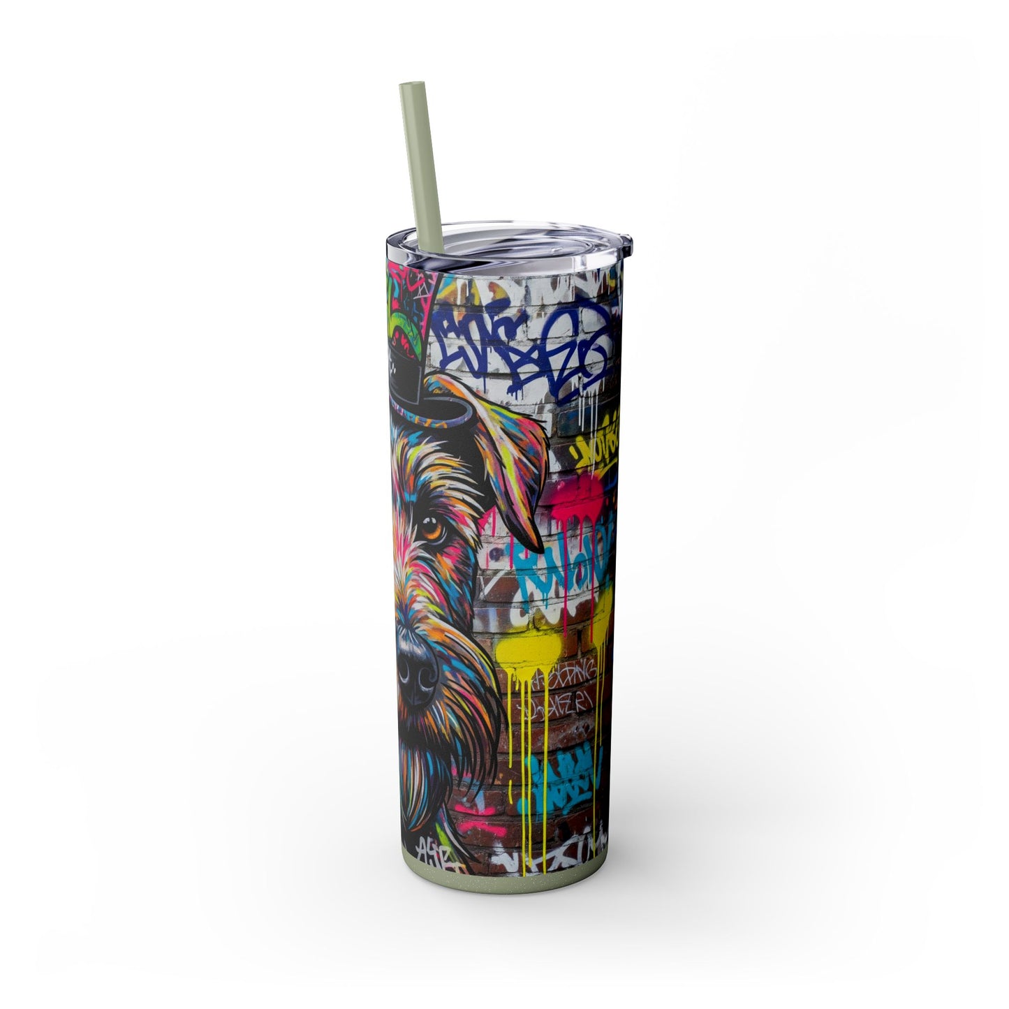 Teddy Roosevelt Terrier Tumbler with Straw, 20oz