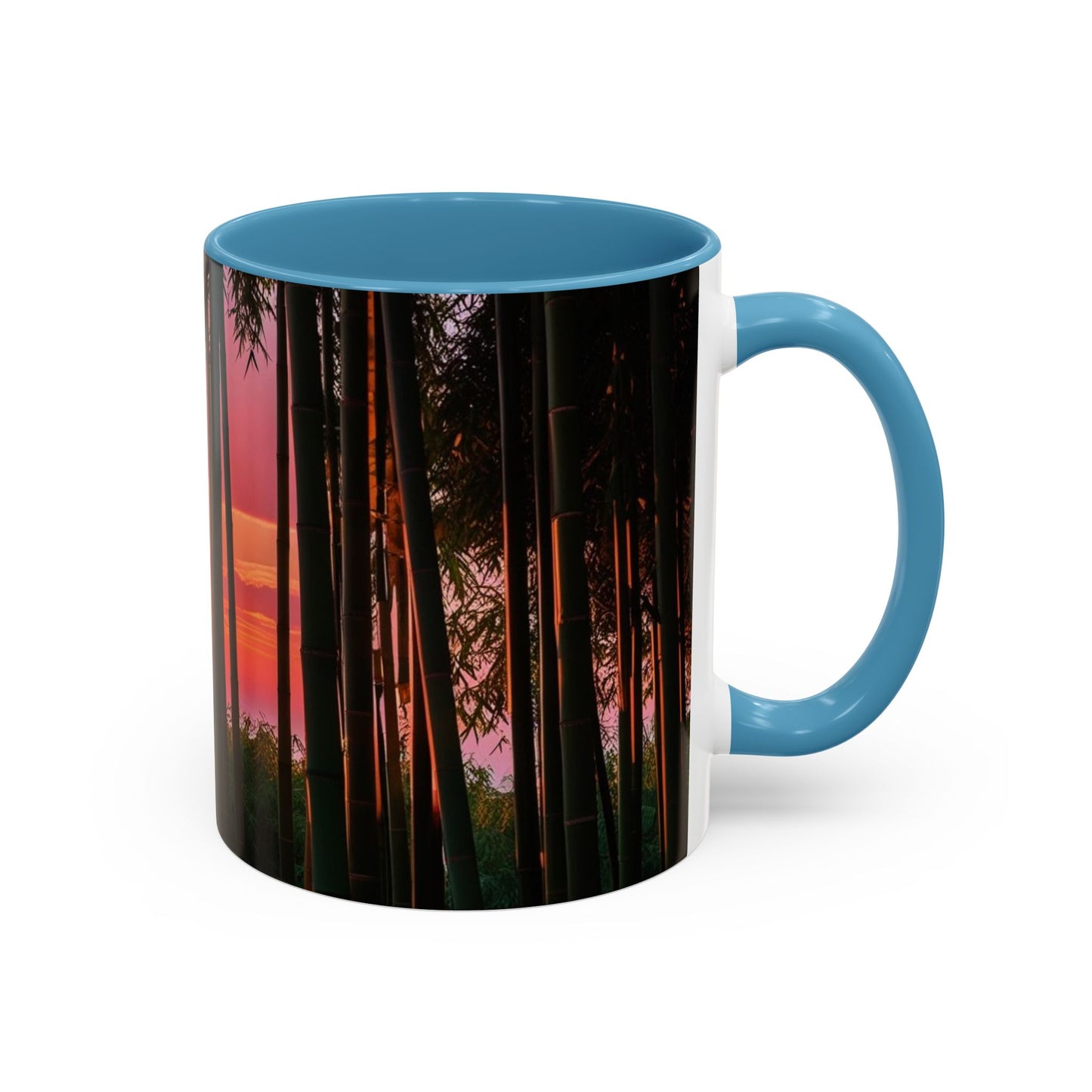 Bamboo Forest Sunrise Accent Coffee Mug - Perfect Gift for Dog Lovers