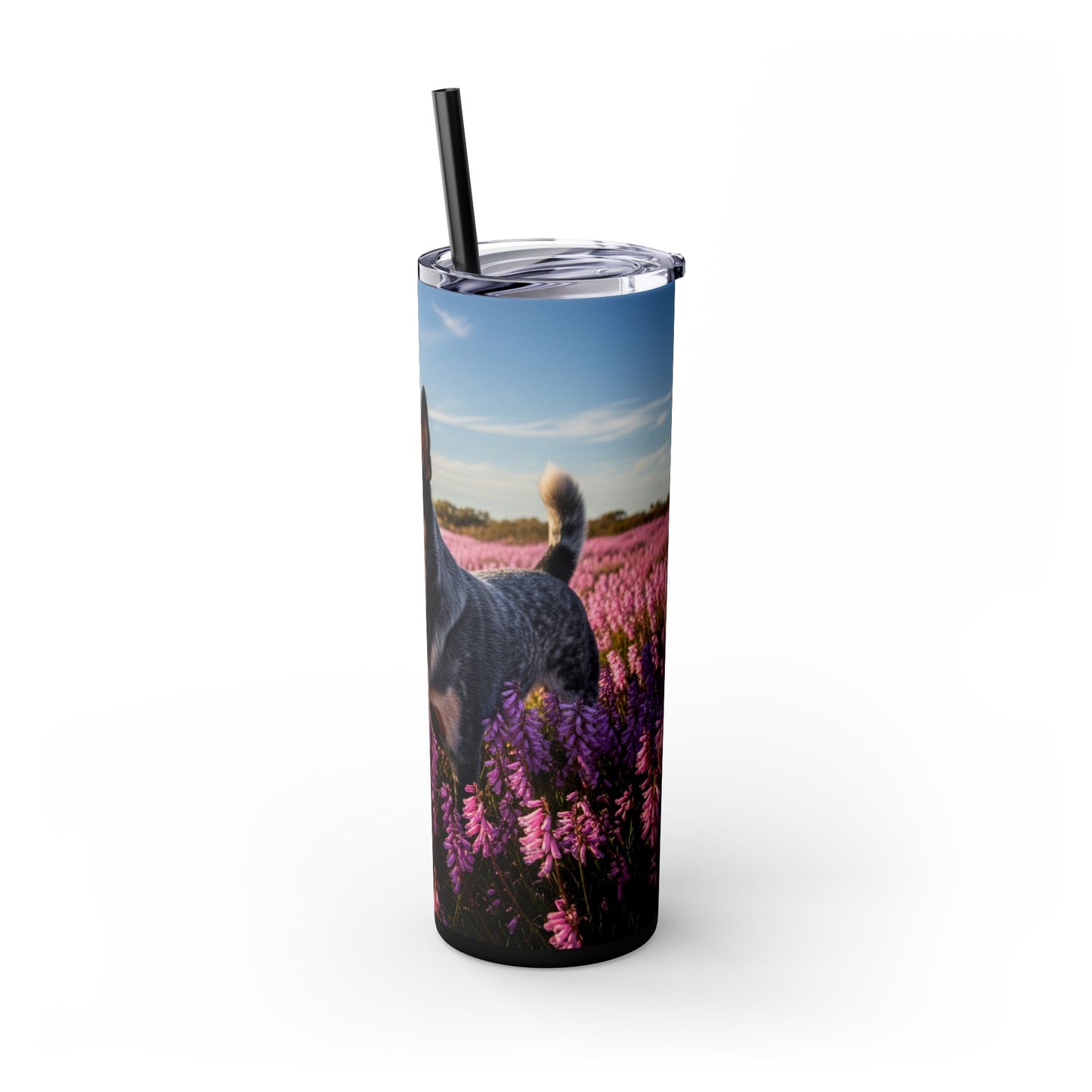 Australian Stumpy Tail Cattle Dog Tumbler with Straw, 20oz
