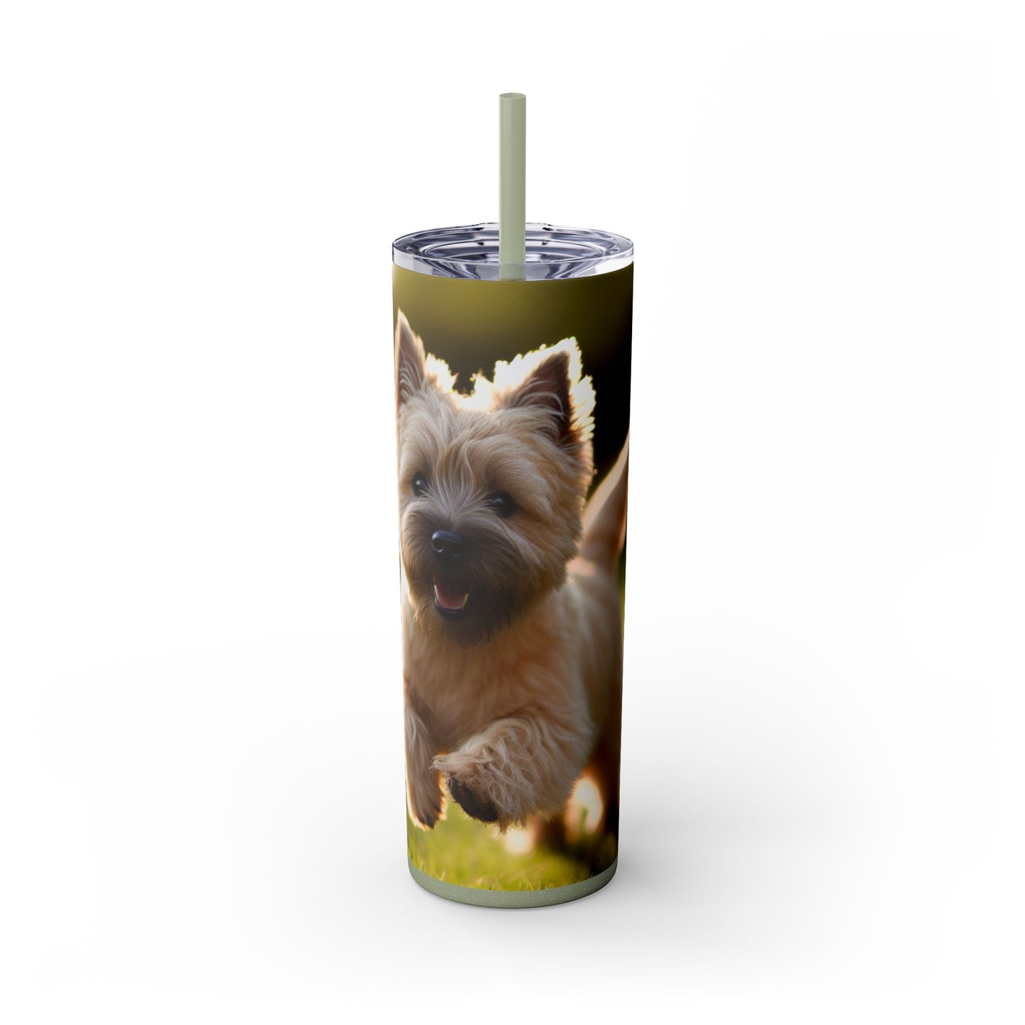 Cairn Terrier Tumbler with Straw, 20oz