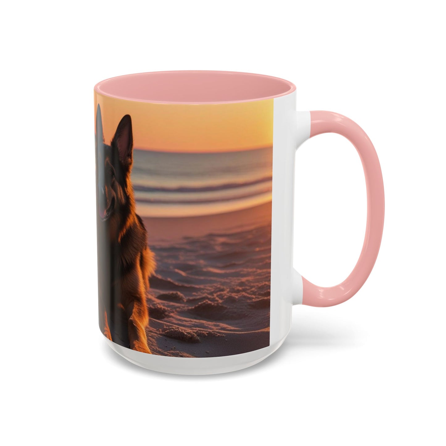 German Shepherd Love Accent Coffee Mug - Perfect Gift for Dog Lovers