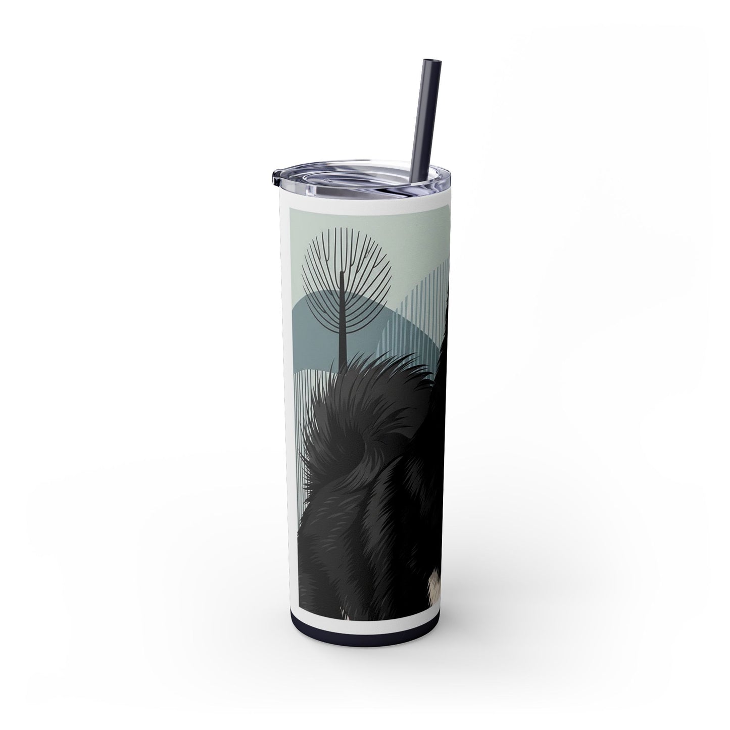 Swedish Lapphund Skinny Tumbler with Straw, 20oz