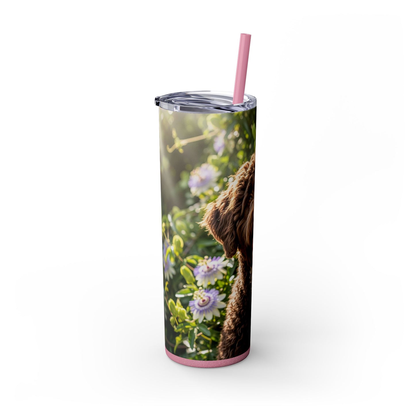 Spanish Water Dog Tumbler with Straw, 20oz