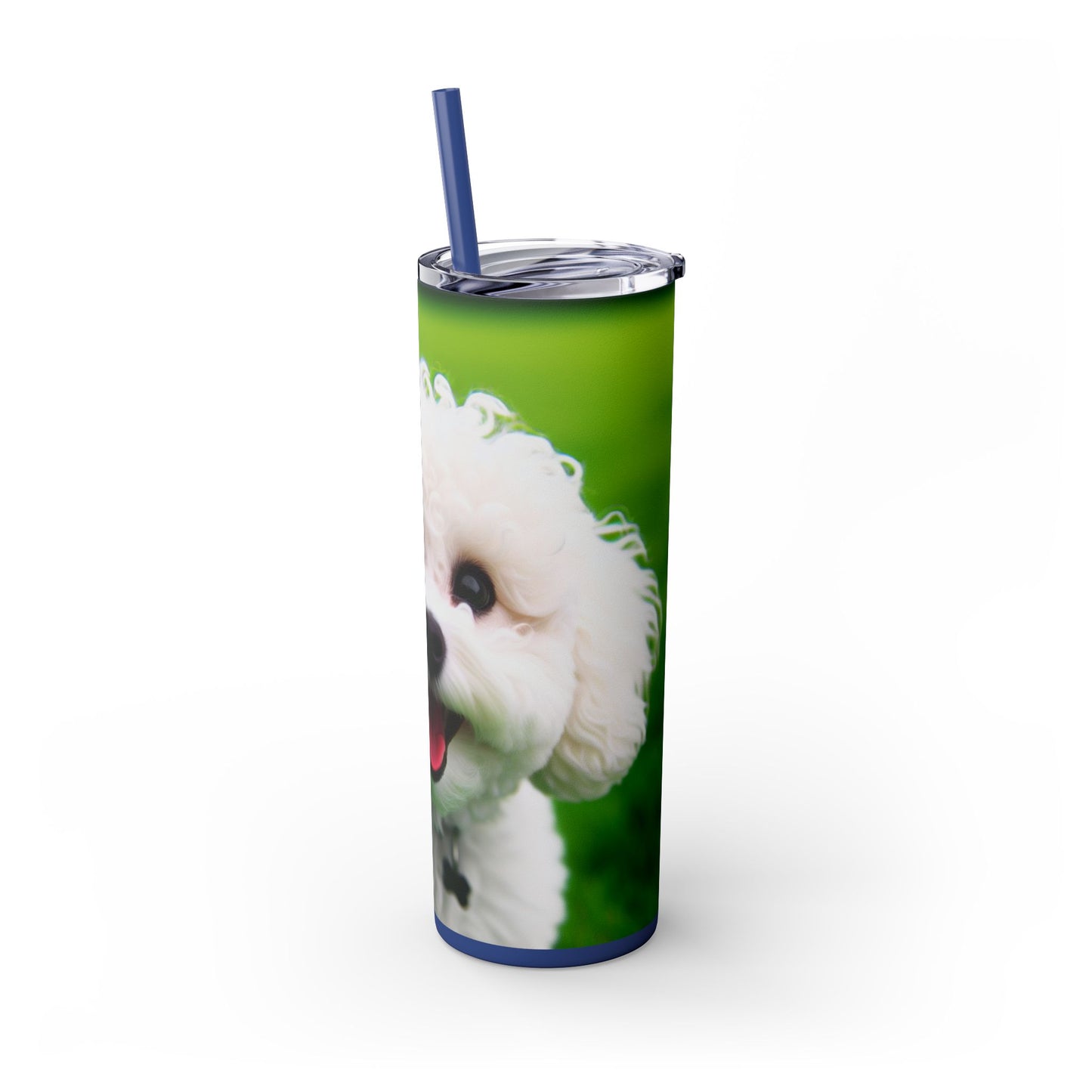 Bichonpoo Tumbler with Straw, 20oz