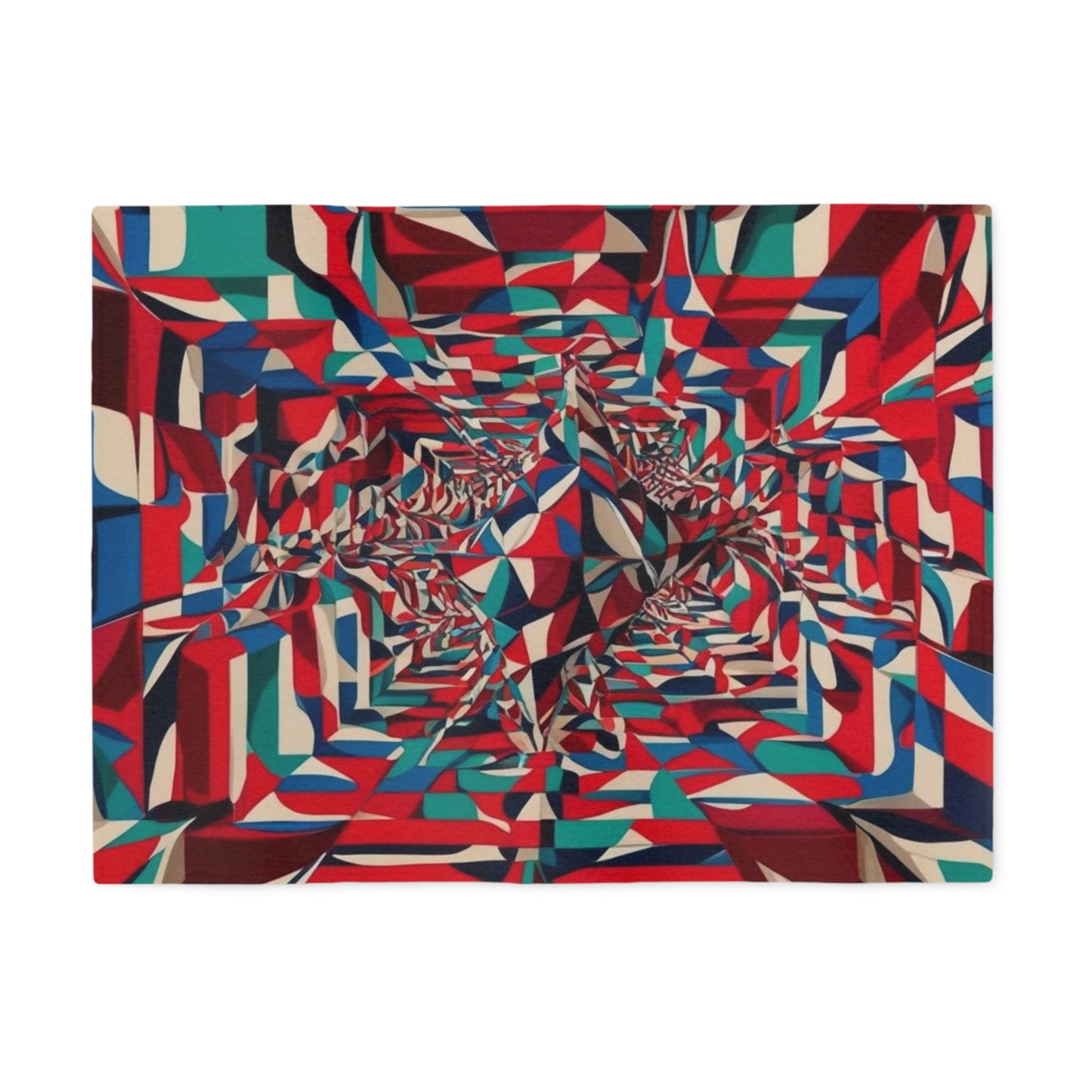 Optical Illusion Sweatshirt Blanket