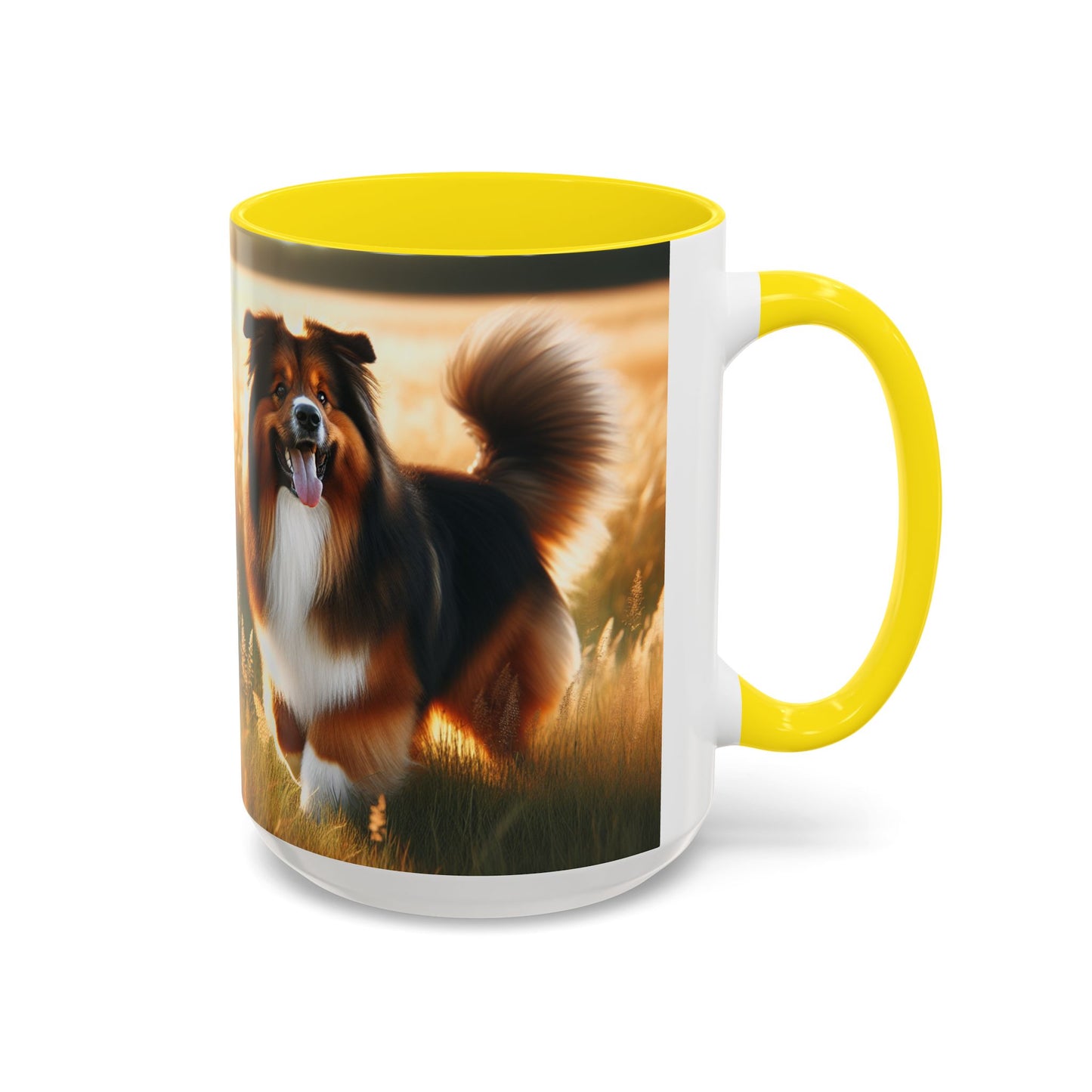 Bohemian Shepherd Accent Coffee Mug - Perfect Gift for Dog Lovers