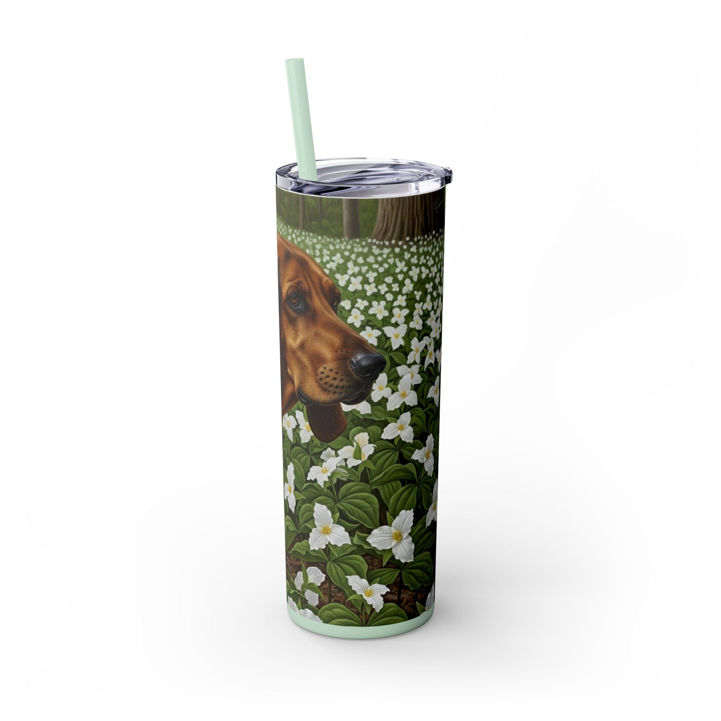Treeing Walker Coonhound Tumbler with Straw, 20oz