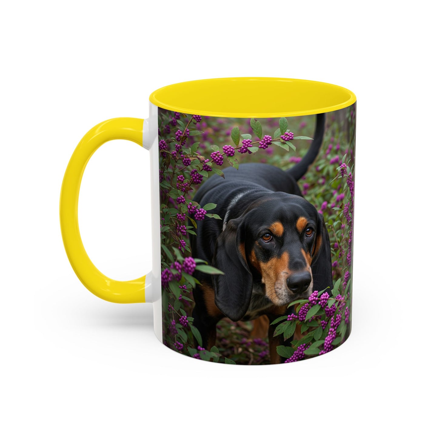 Black and Tan Coonhound Accent Coffee Mug - Perfect Gift for Dog Lovers