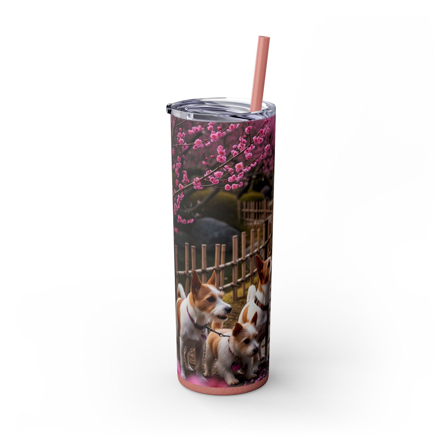 Japanese Terrier Tumbler with Straw, 20oz
