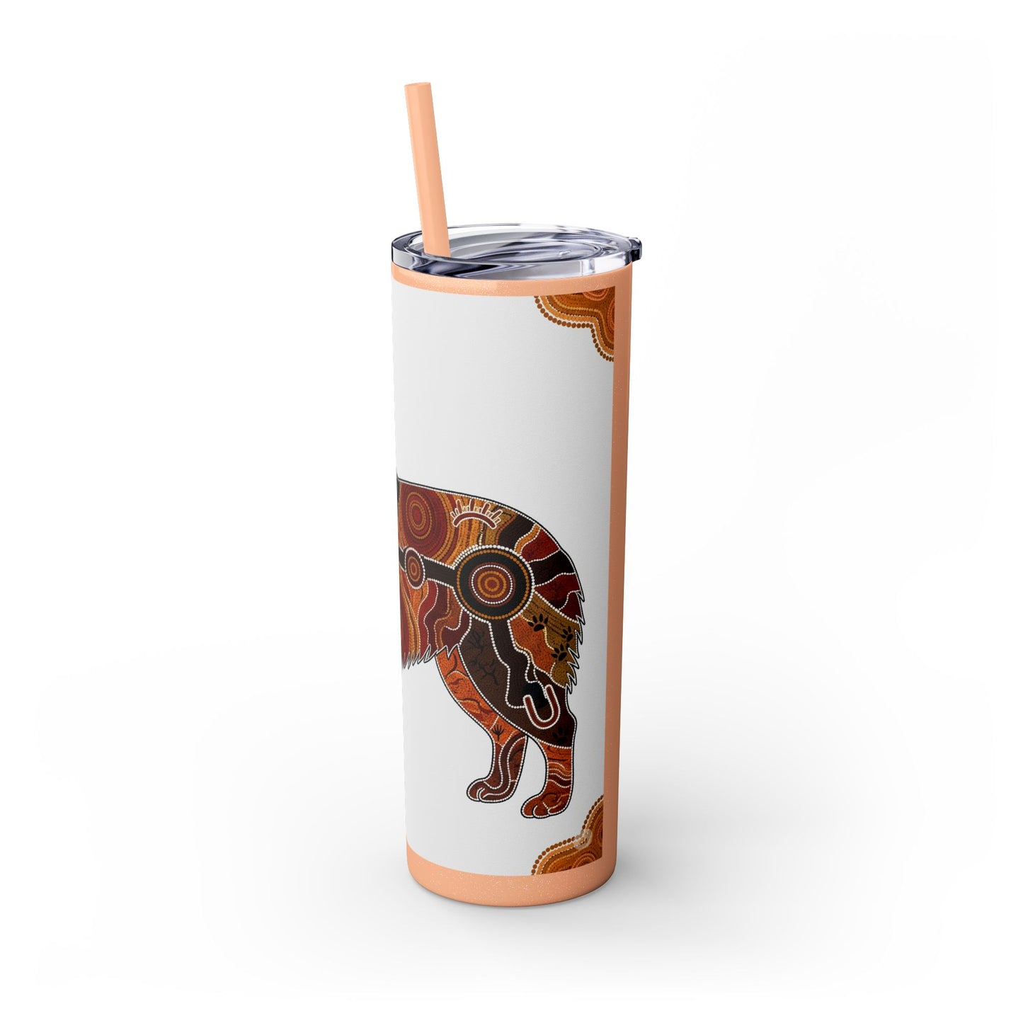 Australian Shepherd Skinny Tumbler with Straw, 20oz