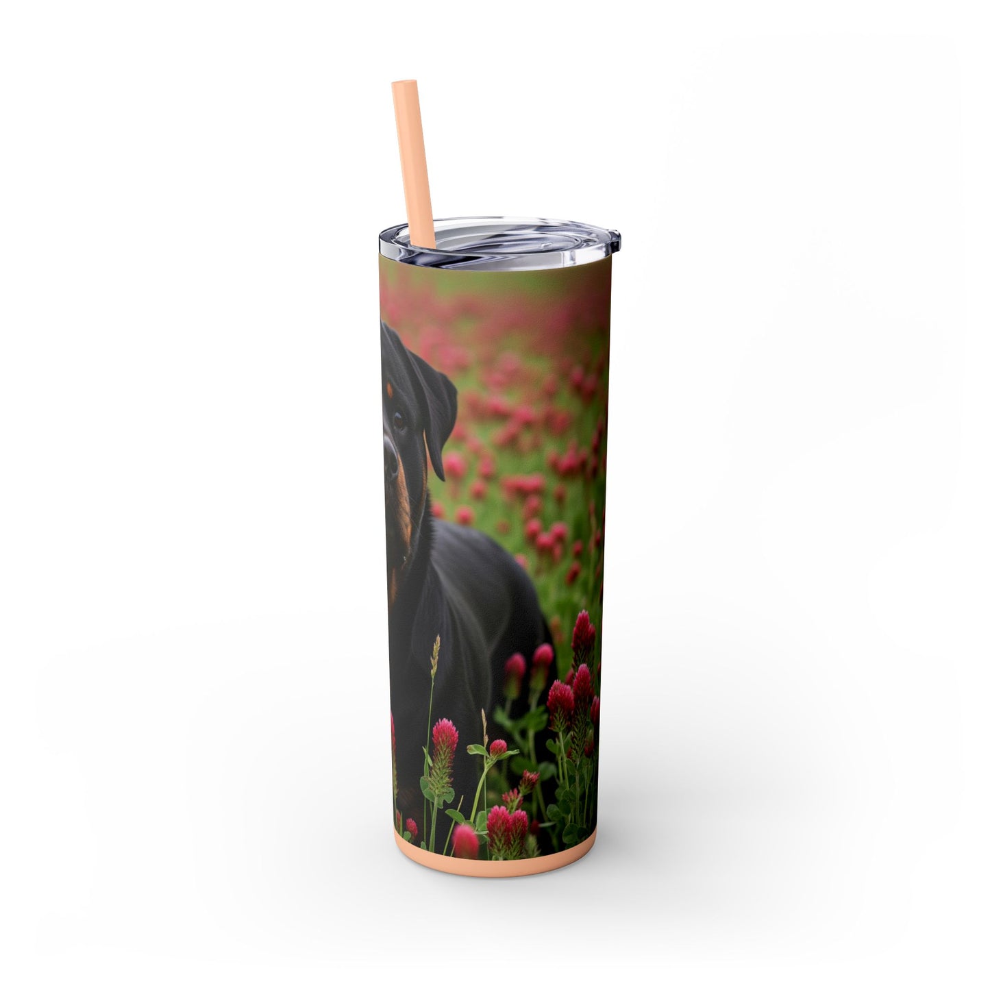 Rottweiler Tumbler with Straw, 20oz