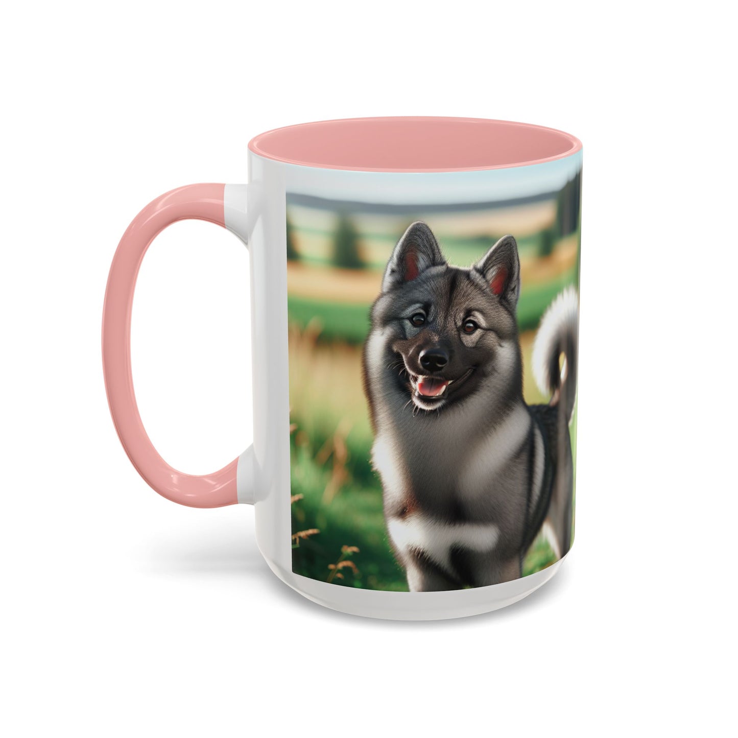 Norwegian Elkhound Accent Coffee Mug - Perfect Gift for Dog Lovers