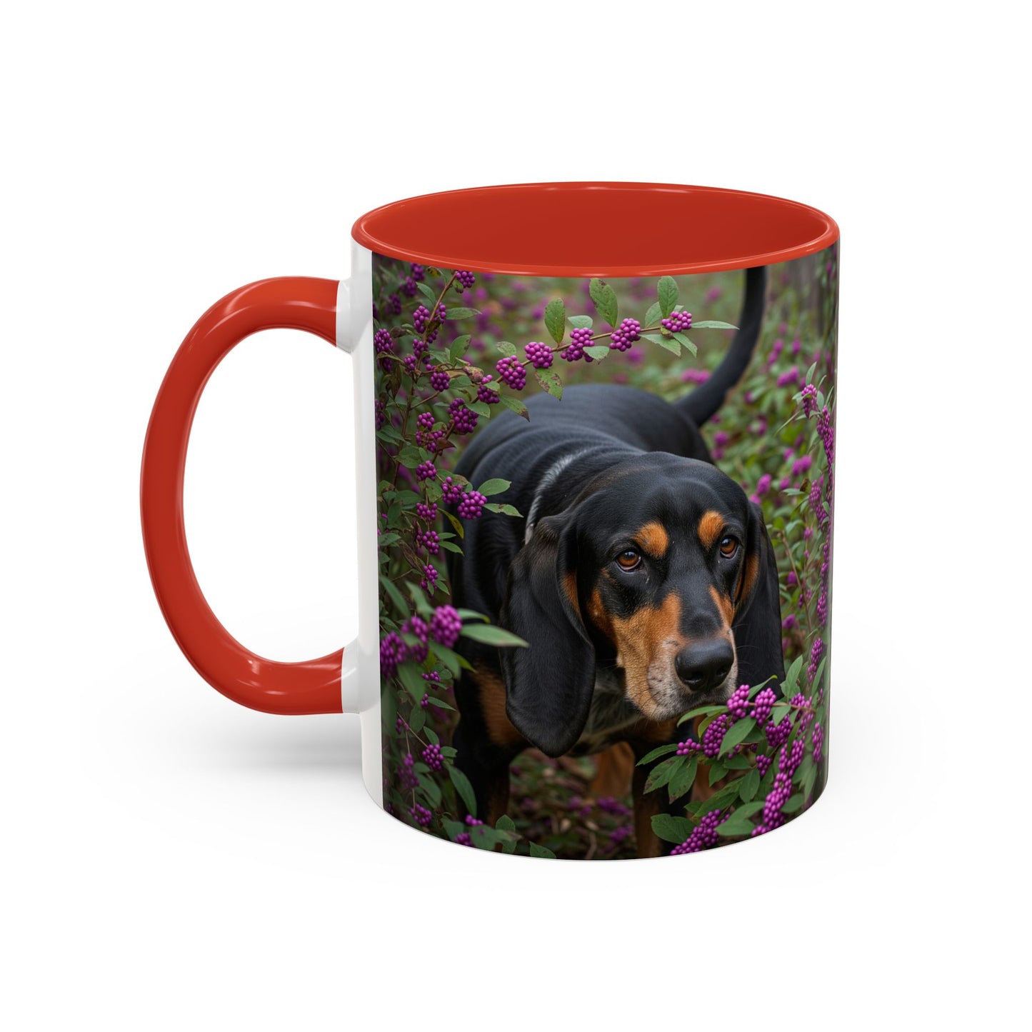 Black and Tan Coonhound Accent Coffee Mug - Perfect Gift for Dog Lovers