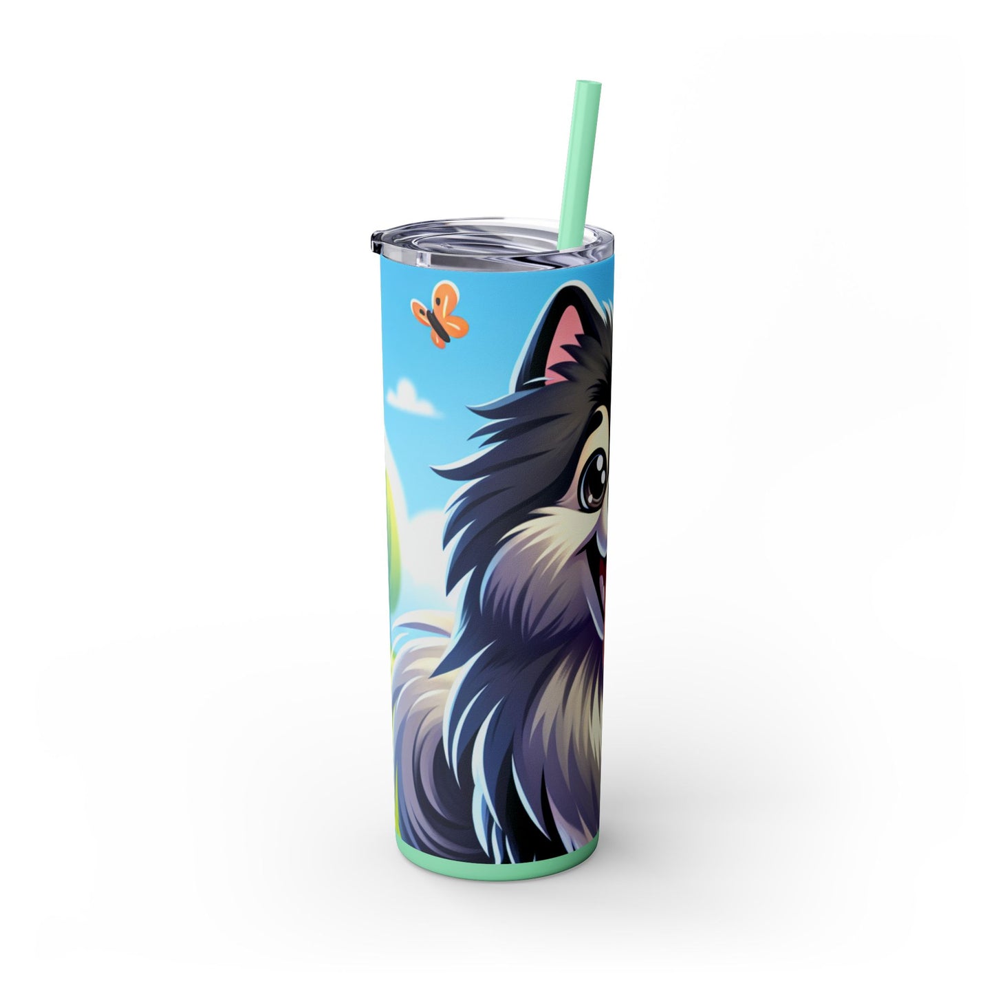 Keeshond Tumbler with Straw, 20oz