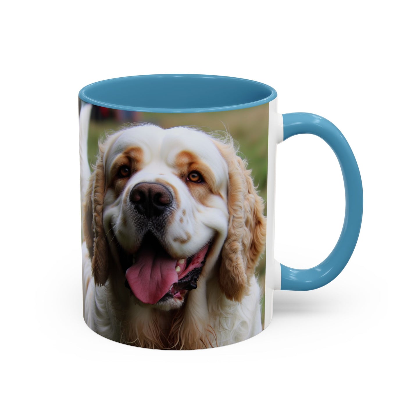 Clumber Spaniel Accent Coffee Mug - Perfect Gift for Dog Lovers