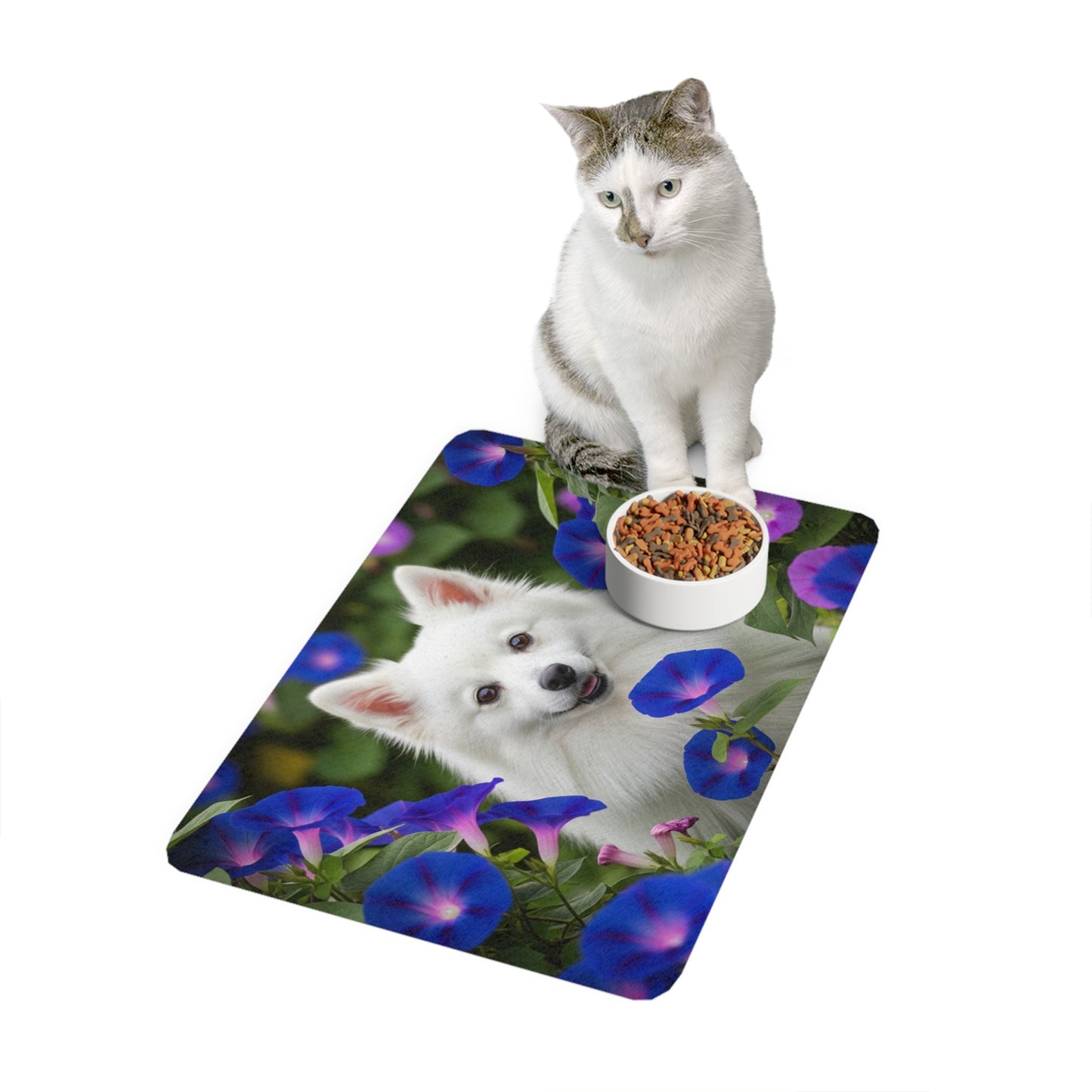 Pet Food Mat (12x18) - Japanese Spitz