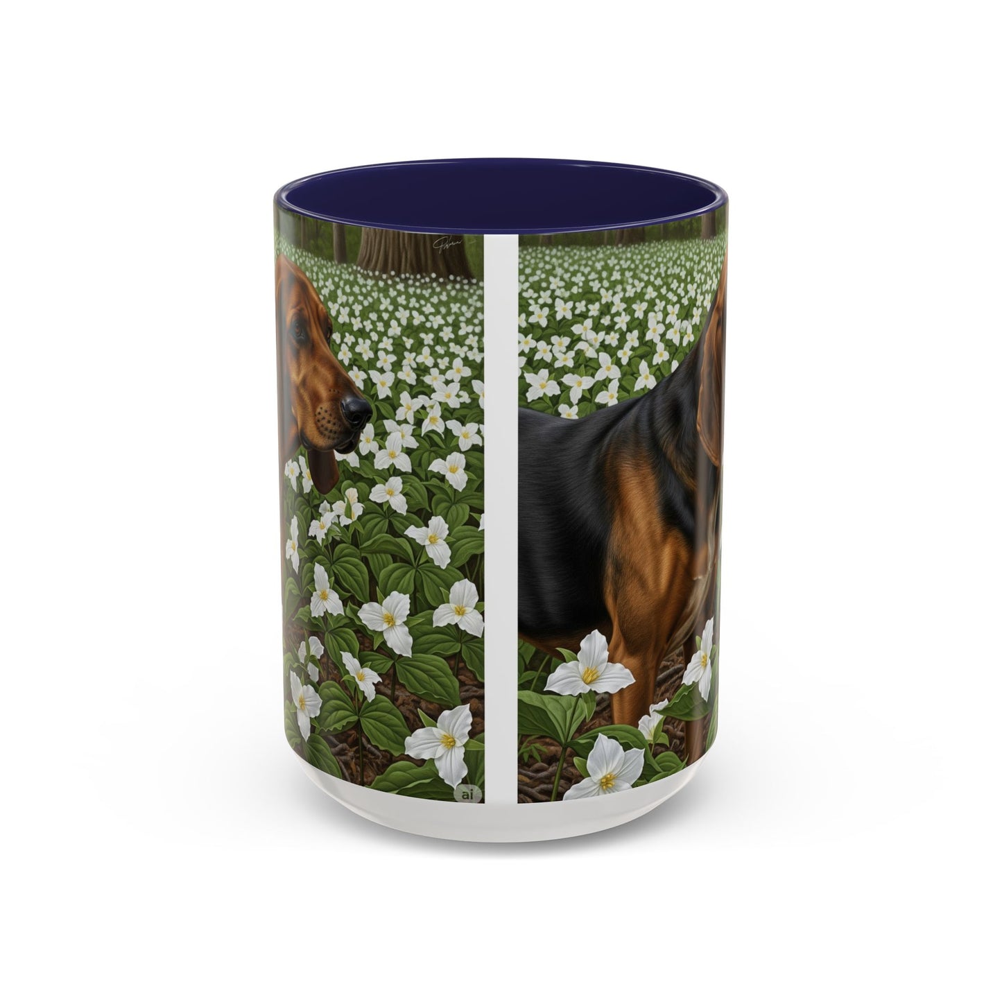 Treeing Walker Coonhound Accent Coffee Mug - Perfect Gift for Dog Lovers