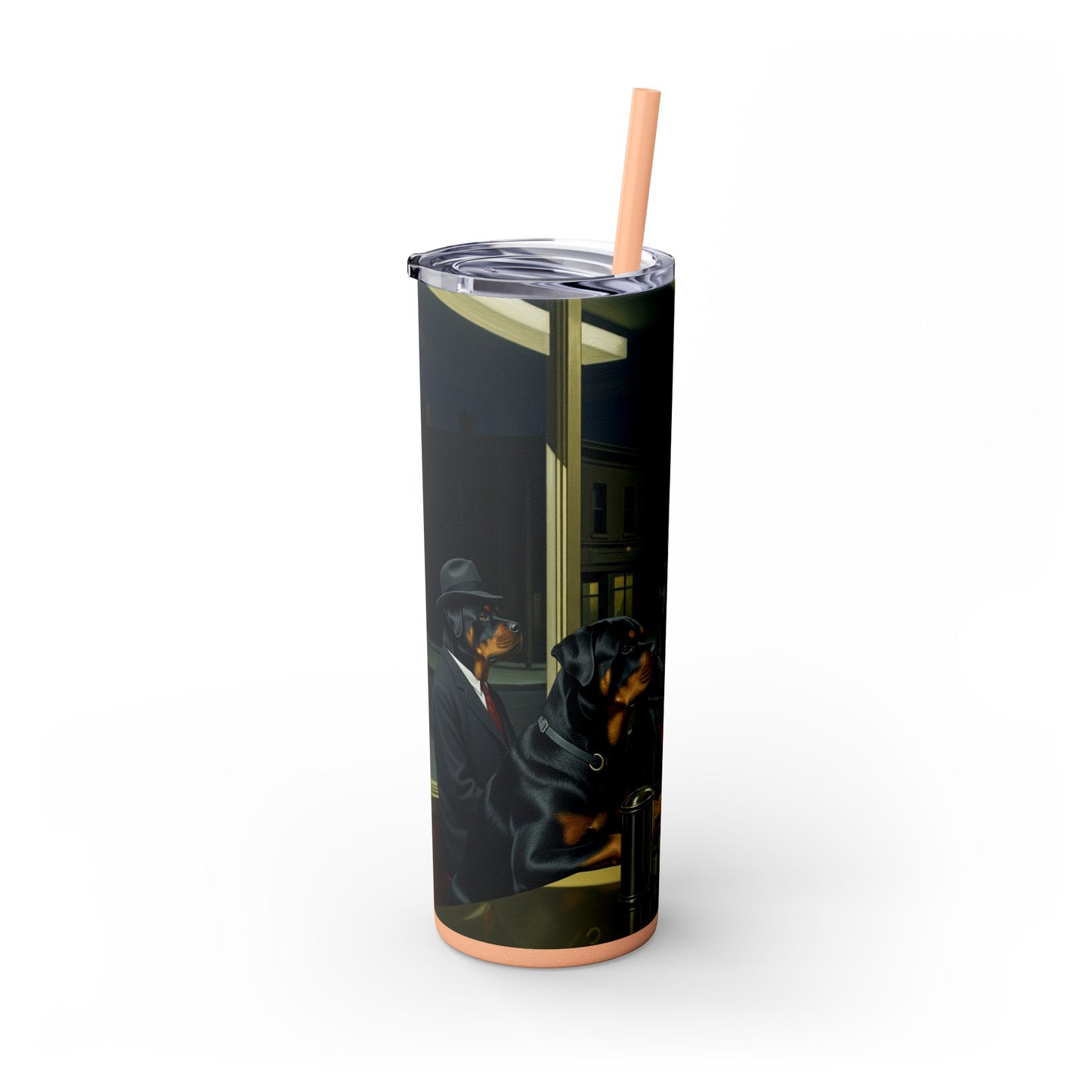 Rottweiler Tumbler with Straw, 20oz