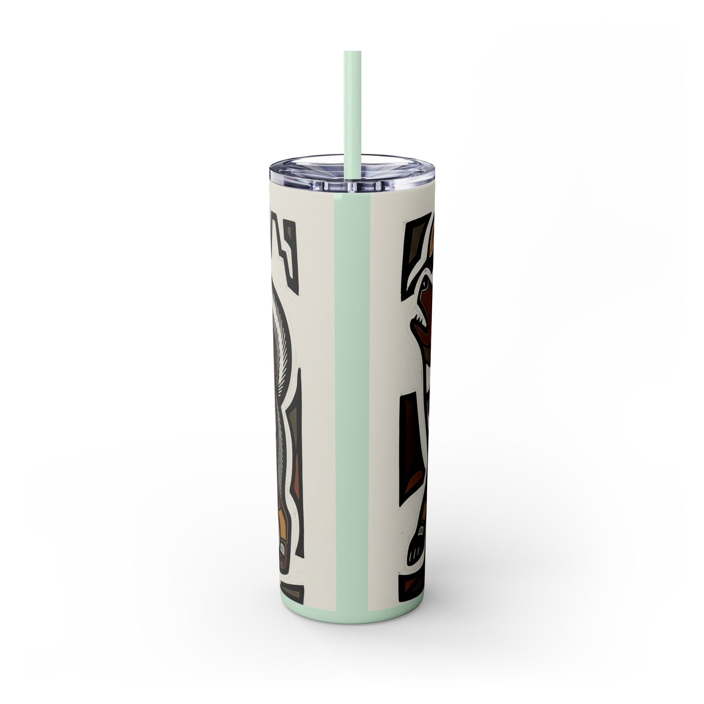 Canadian Eskimo Dog Tumbler with Straw, 20oz