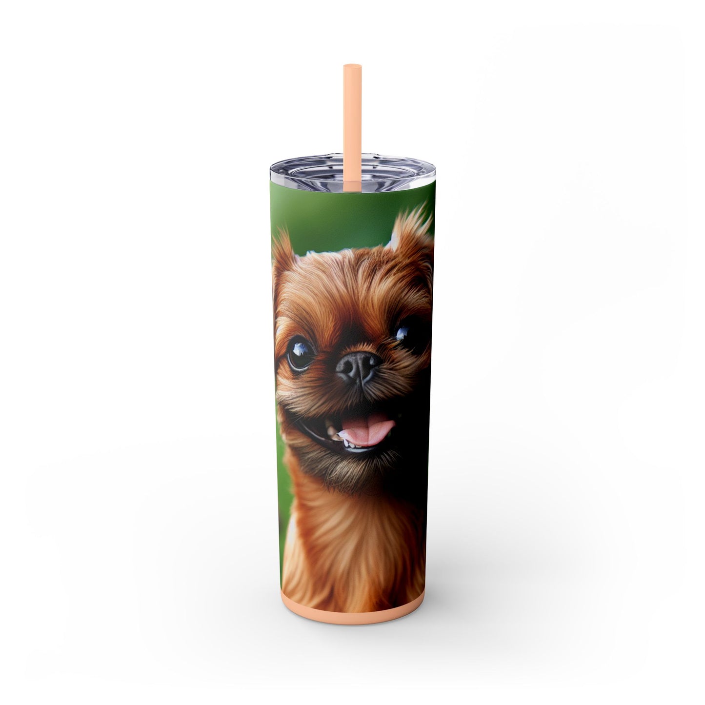 Brussels Griffon Tumbler with Straw, 20oz