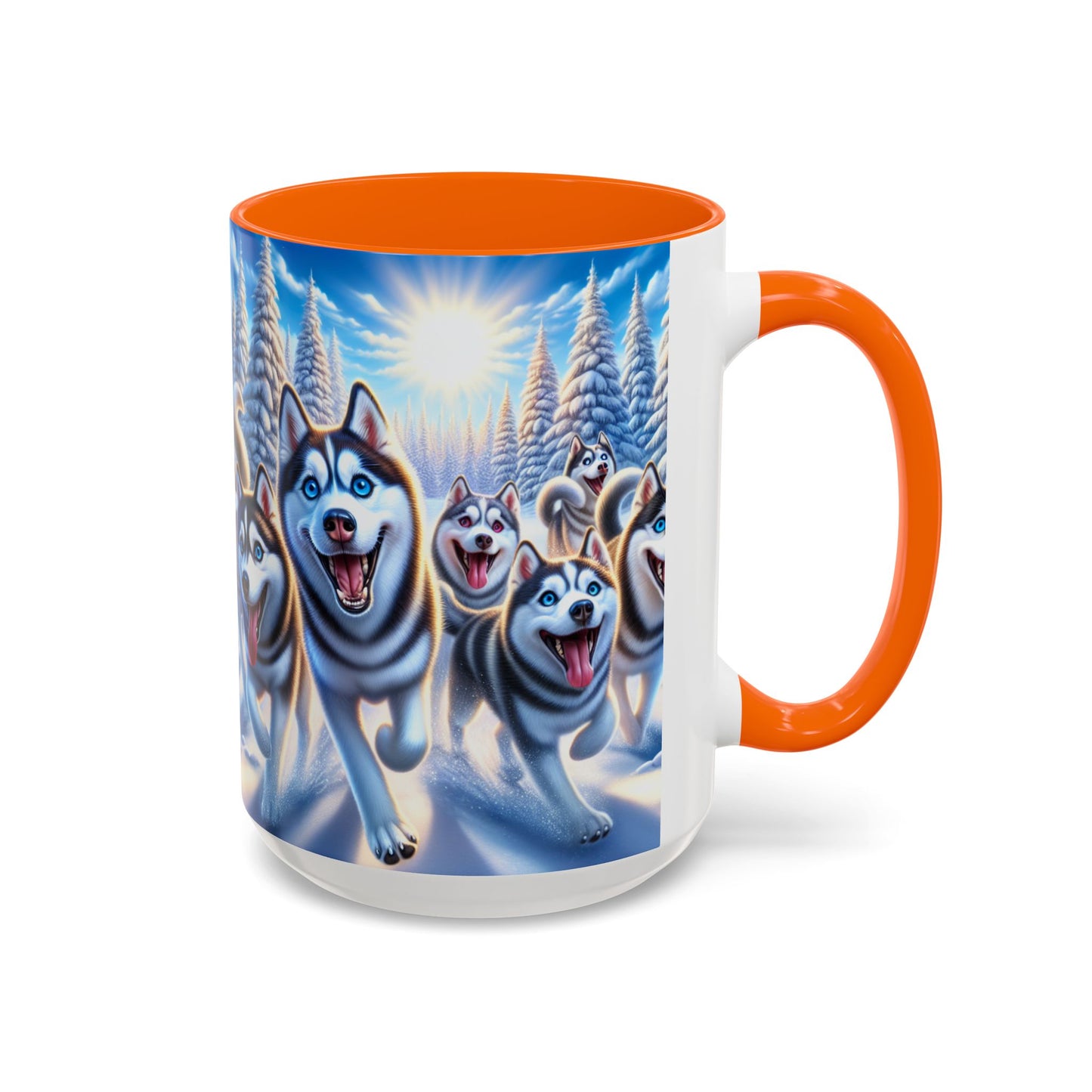 Siberian Husky Accent Coffee Mug - Perfect Gift for Dog Lovers