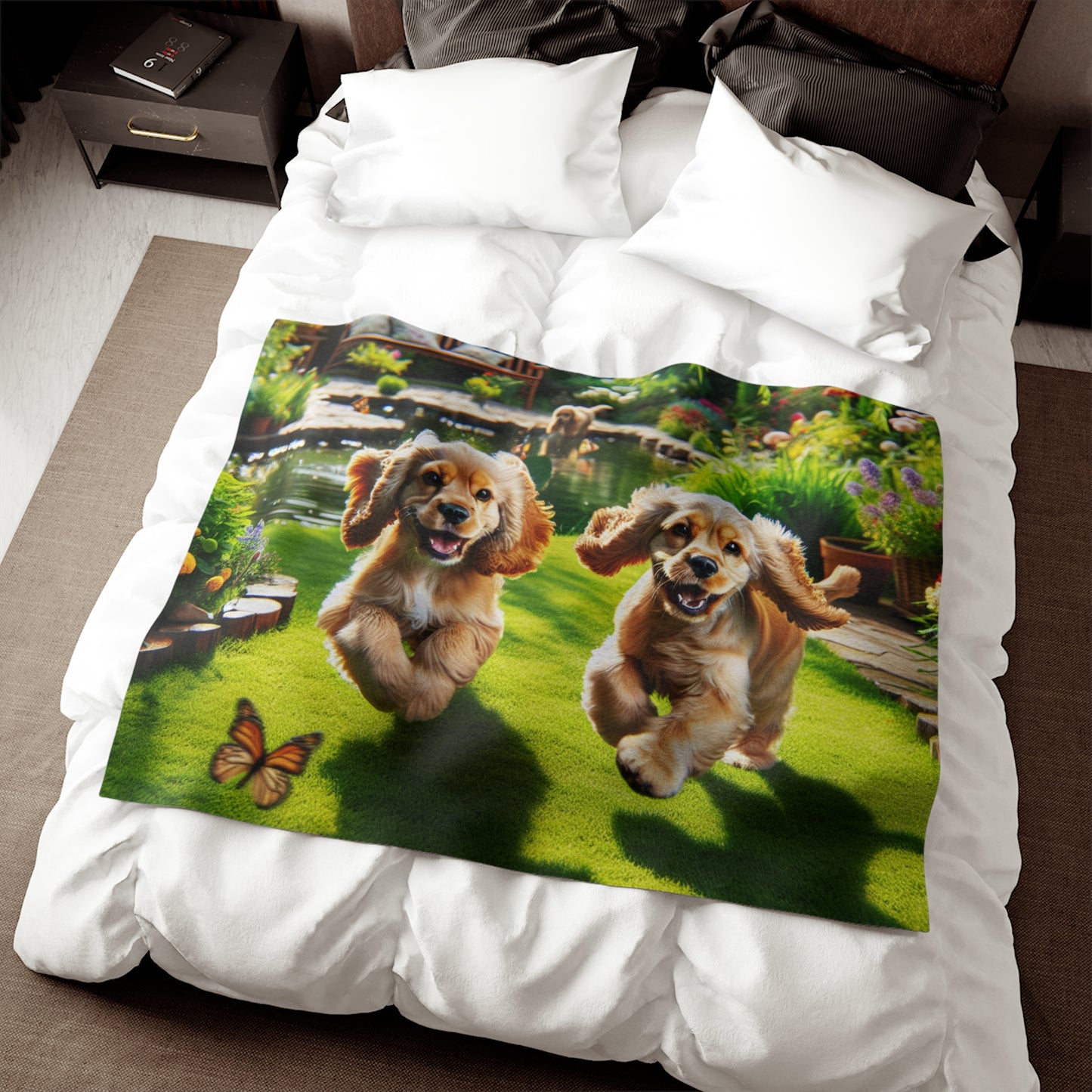 Cocker Spaniel Sweatshirt Blanket